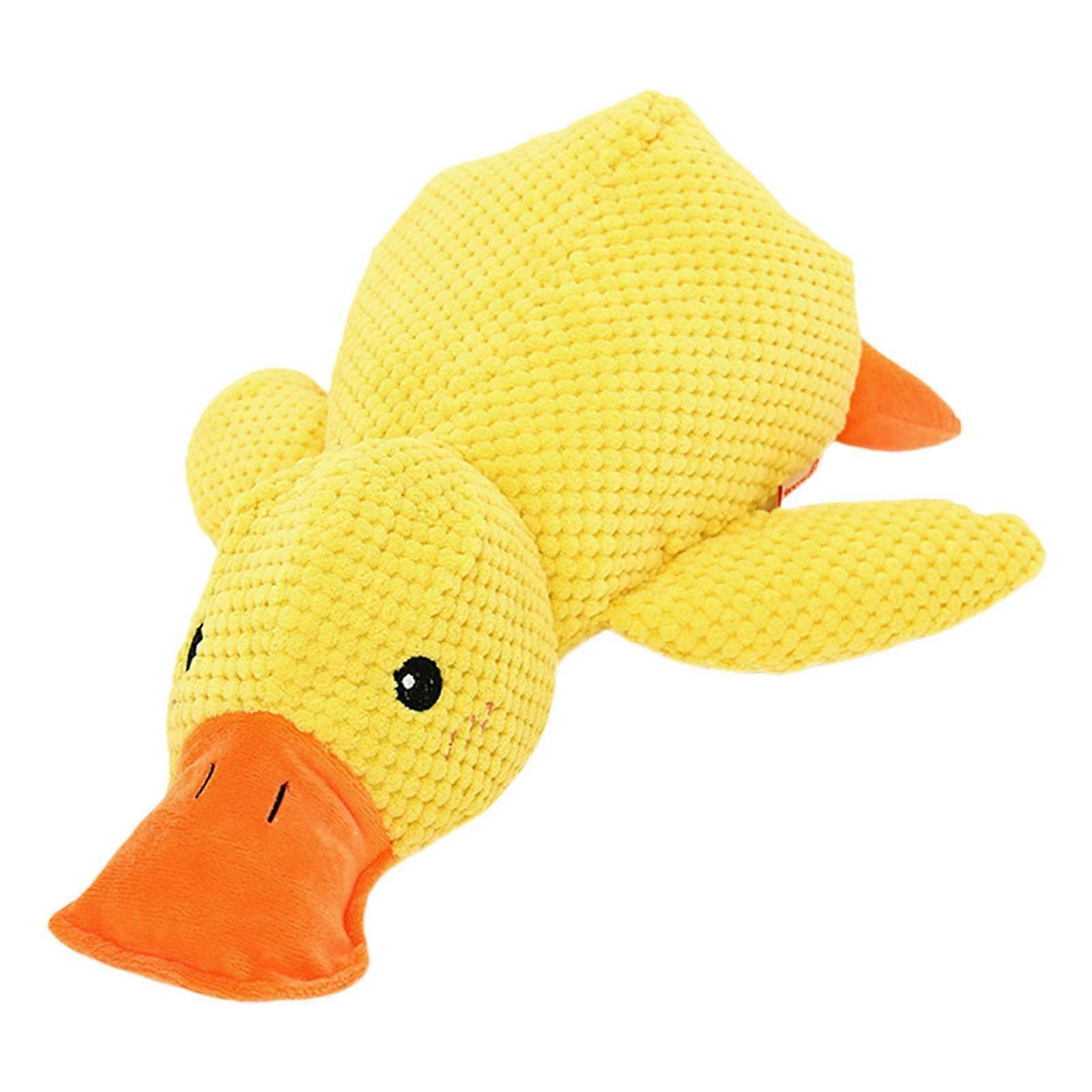 Interactive Plush Dog Toy Duck Shape for Aggressive Chewing, Durable TearResistant Plush Duck for Training and Play, Dog Cheese Toy