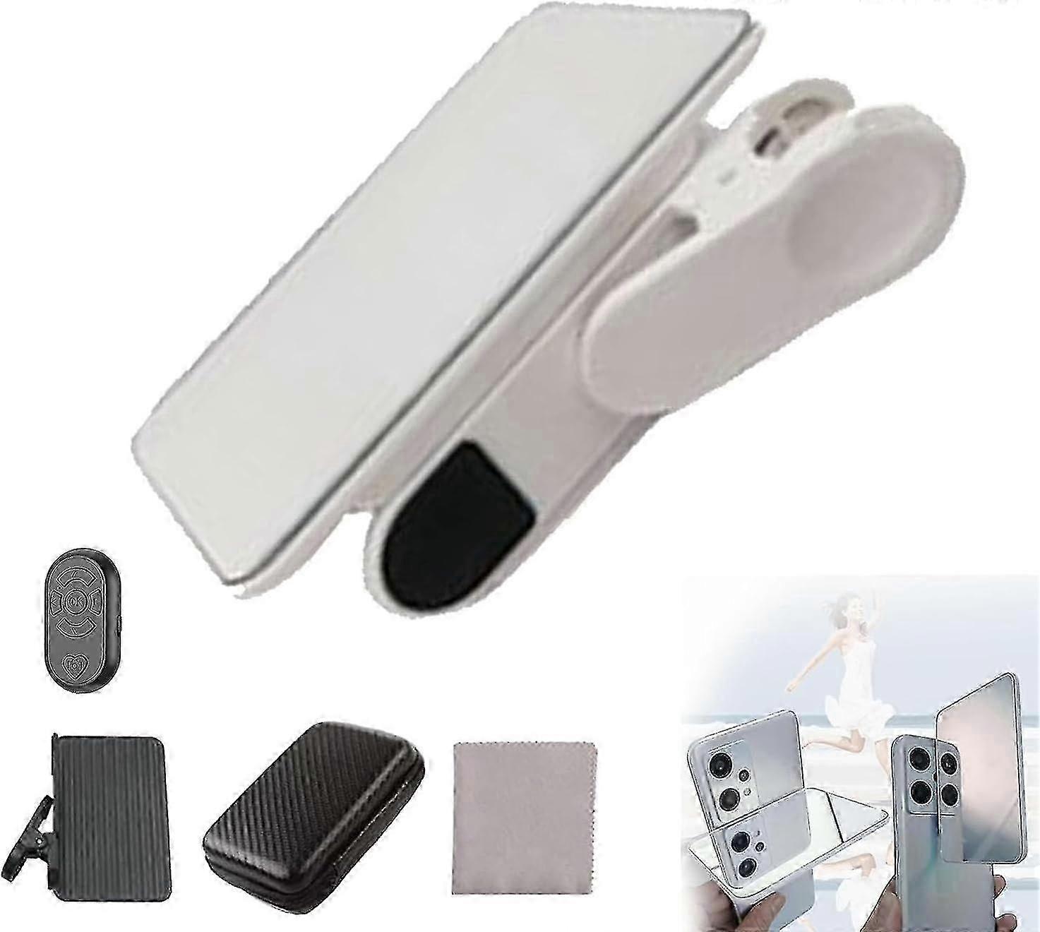Smartphone Camera Mirror Reflection Clip Kit, telefon komórkowy Reflection Camera Clip Selfie Reflector
