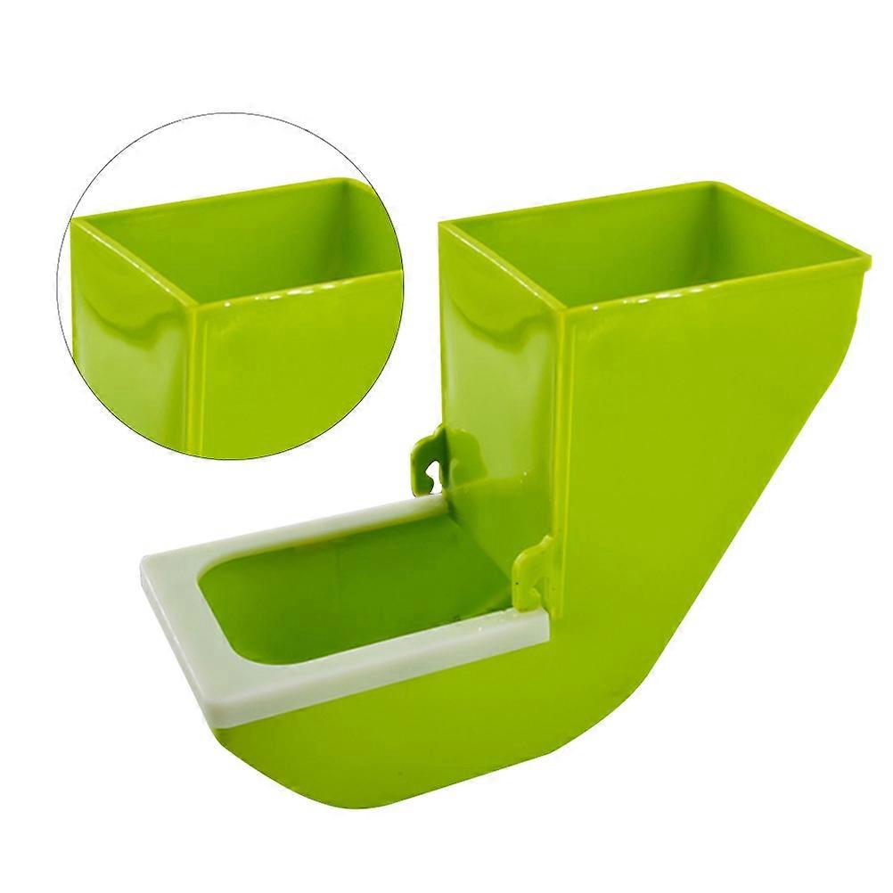 Durable Parrot Feeding Box for Pet Use Easy to Clean and Refill Small Birds 2 Pcs