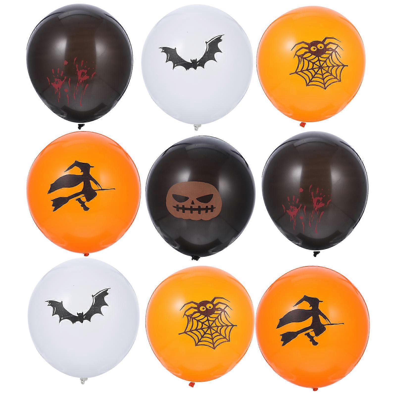 Assorted Color Halloween Balloon Decorations 50Pcs Spider Pumpkin Design For Gathering Banquet Supplies