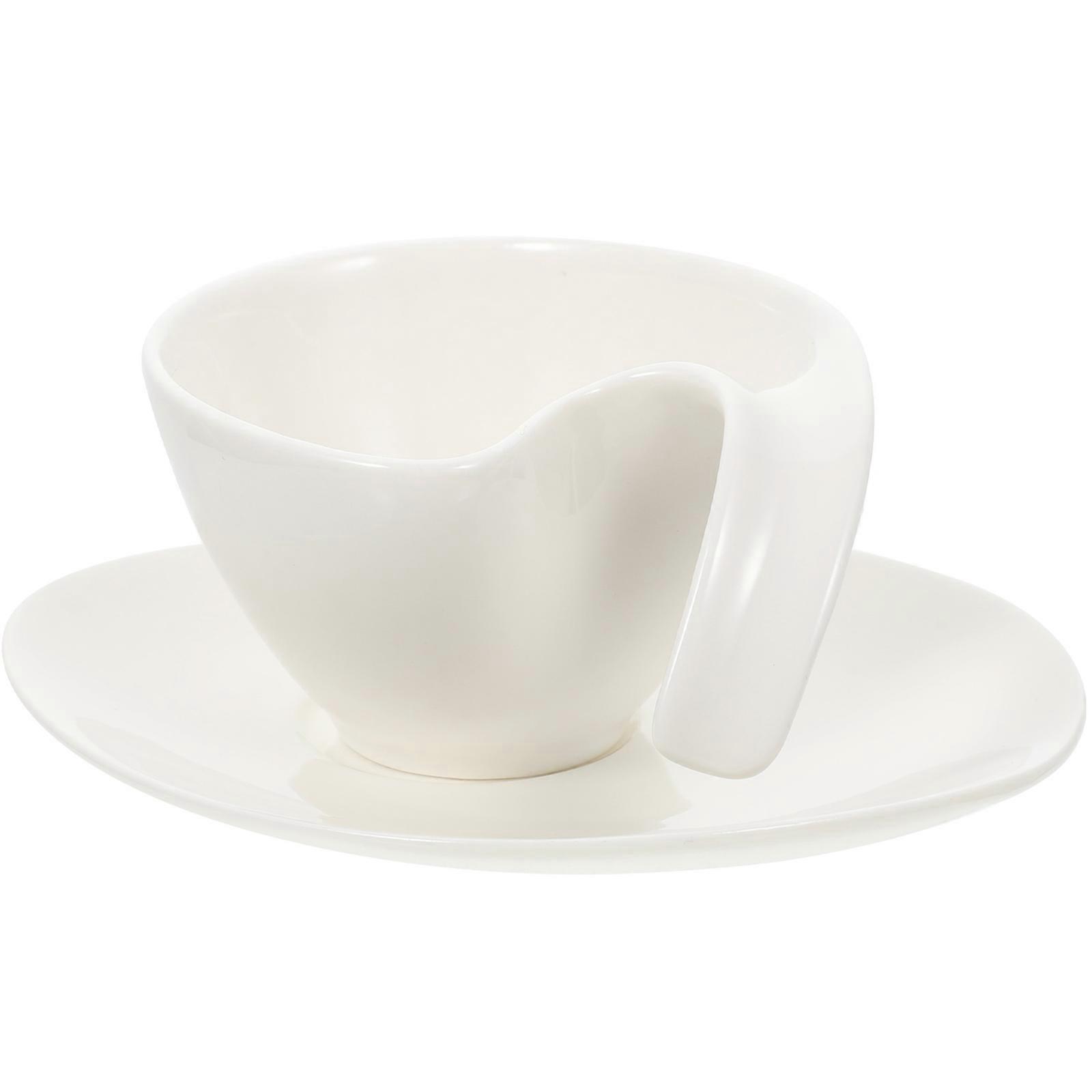Ceramic Coffee Mug Set Ideal For Cafe Use Featuring Simple Design And Irregular Shape 1 Set