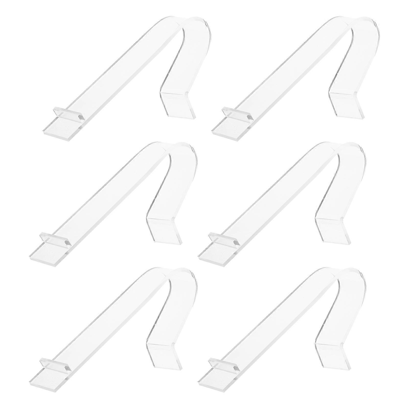Acrylic Shoe Display Racks for High Heels Sandals Holders with Premium Quality 6Pcs