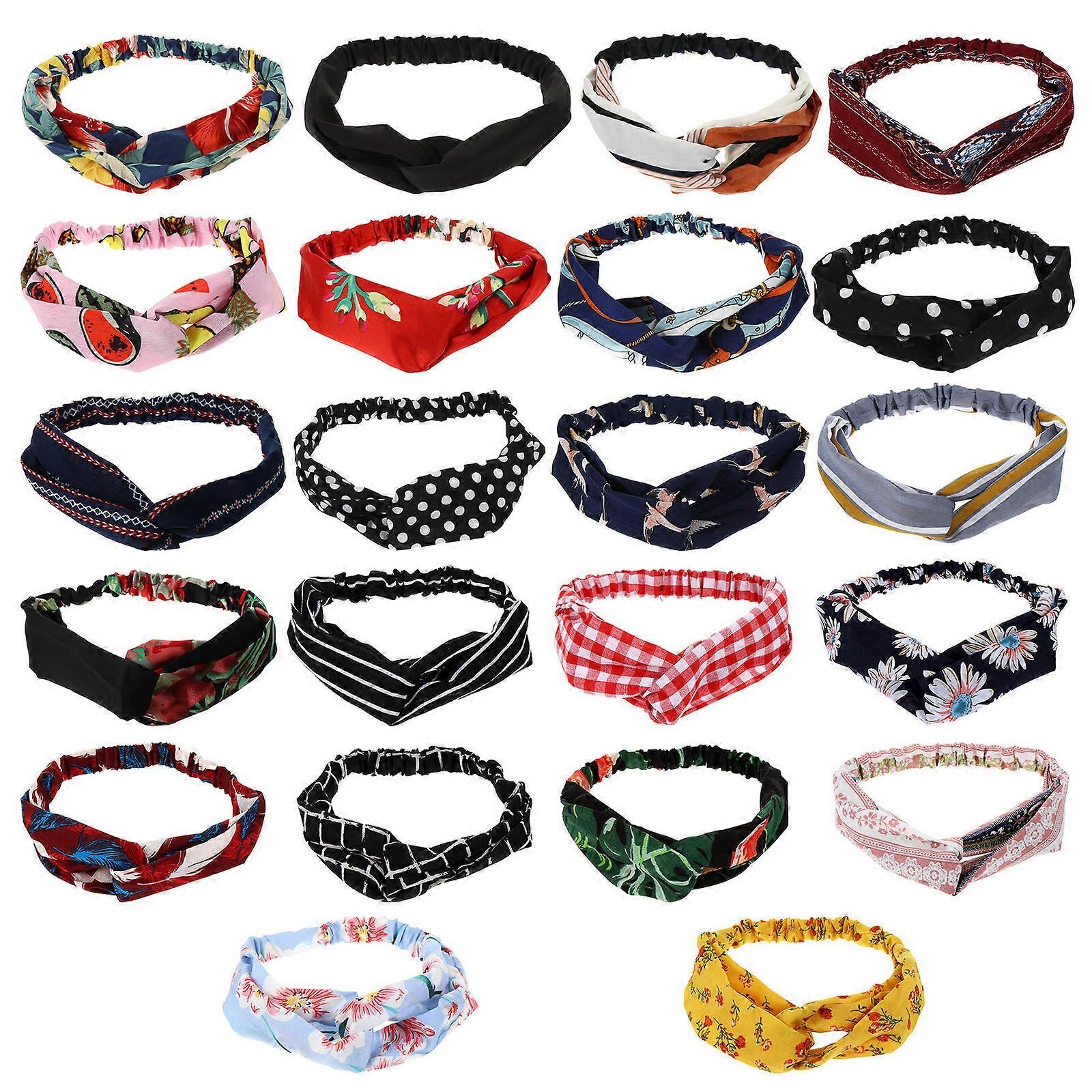 Elegant Chiffon Yoga Headband with Assorted for Decor and Comfortable Wear 22 Pieces