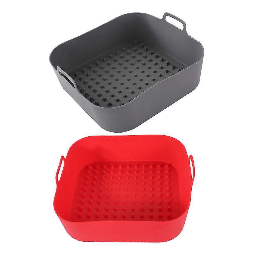 Air Fryer Reusable Liners Square 2Pcs Heat-resistant Cooking Equipment Non-stick Assorted Color Easy To Clean