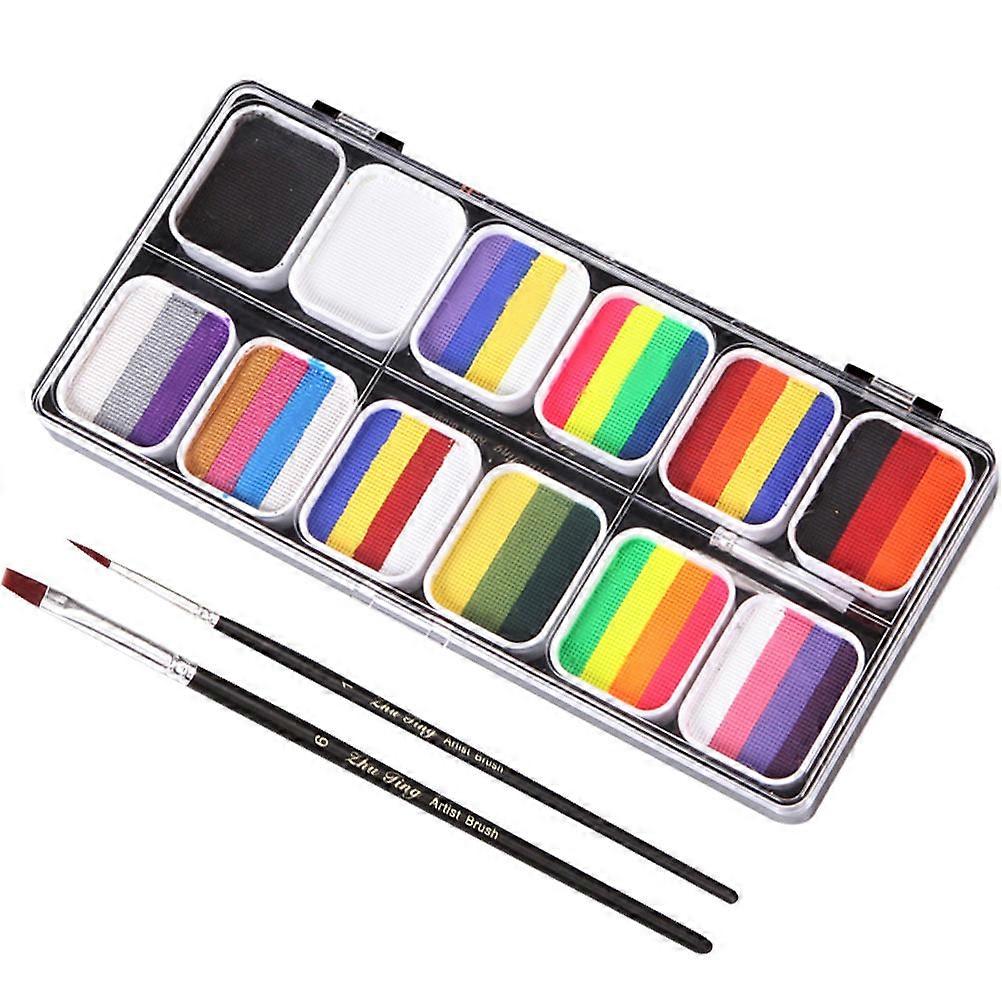 Festival Face Paint Oil Palette For Children And Adults In Assorted Color With Professional Coloring Function 1 Set