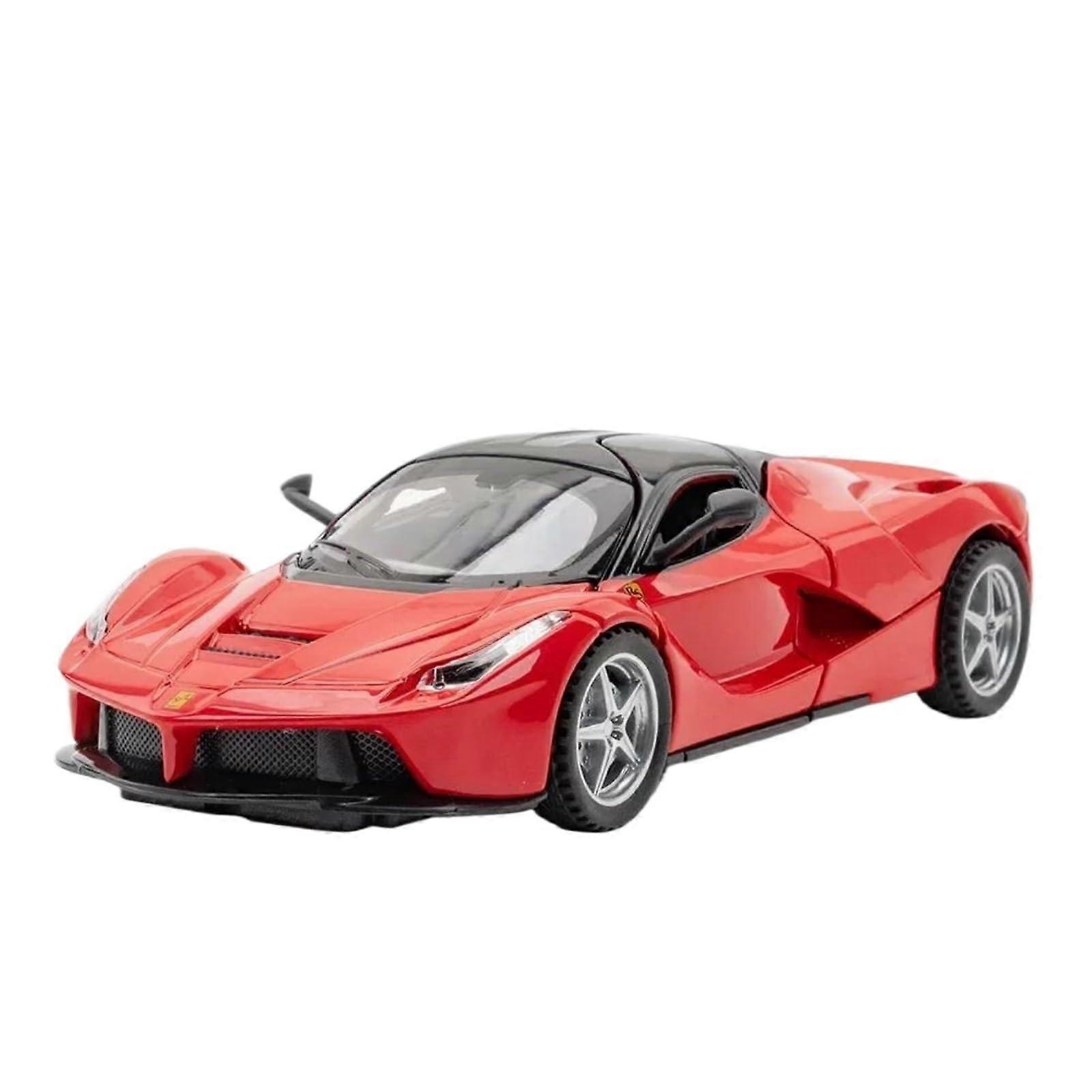 1:32 Scale Model Car of Ferrari LaFerrari, DieCast Metal with Sound, Light, PullBack (Red Boxed)