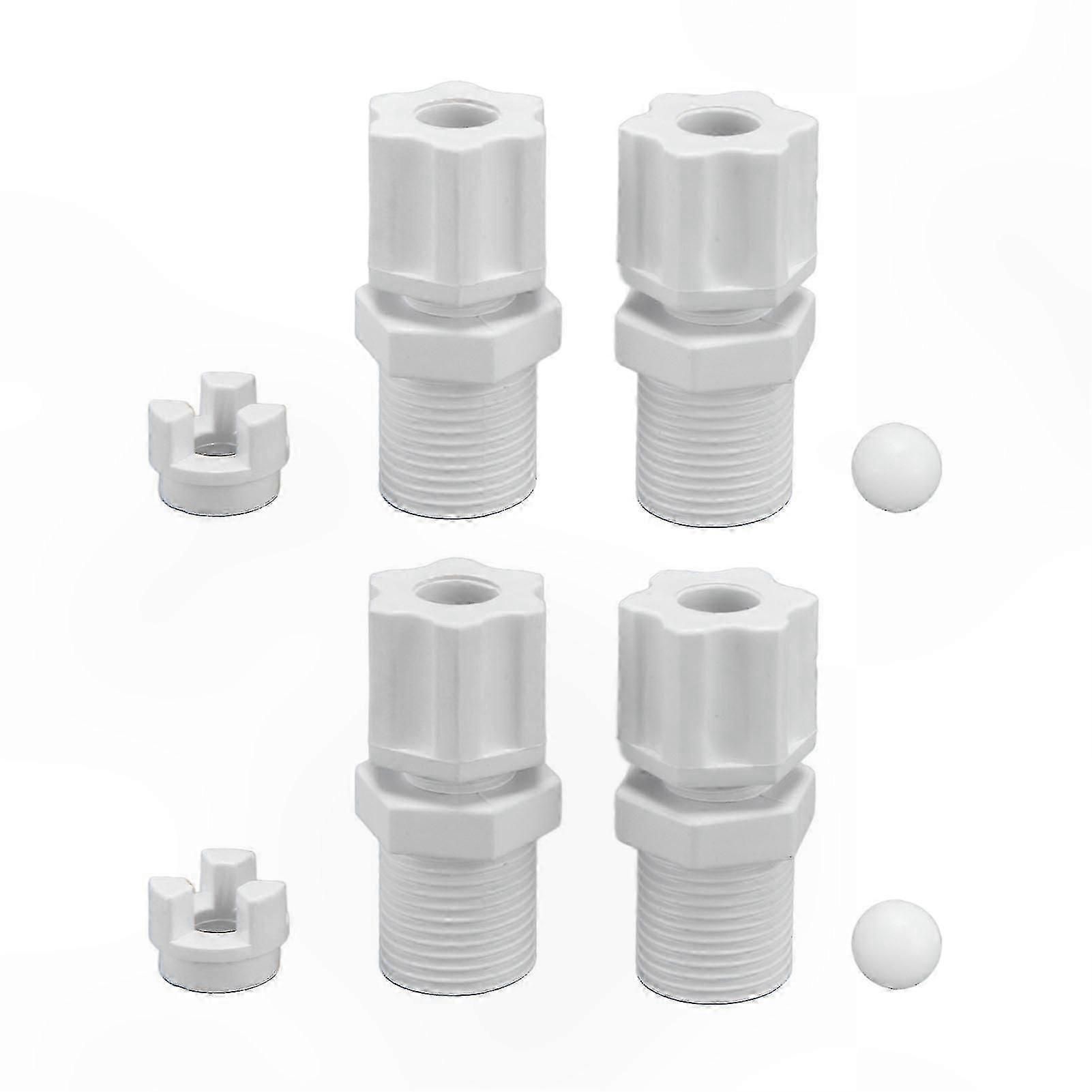 Swimming Pool Cleaning Adapter Kit with Check Valve for Inlet Fittings - 2-Pack Assembly