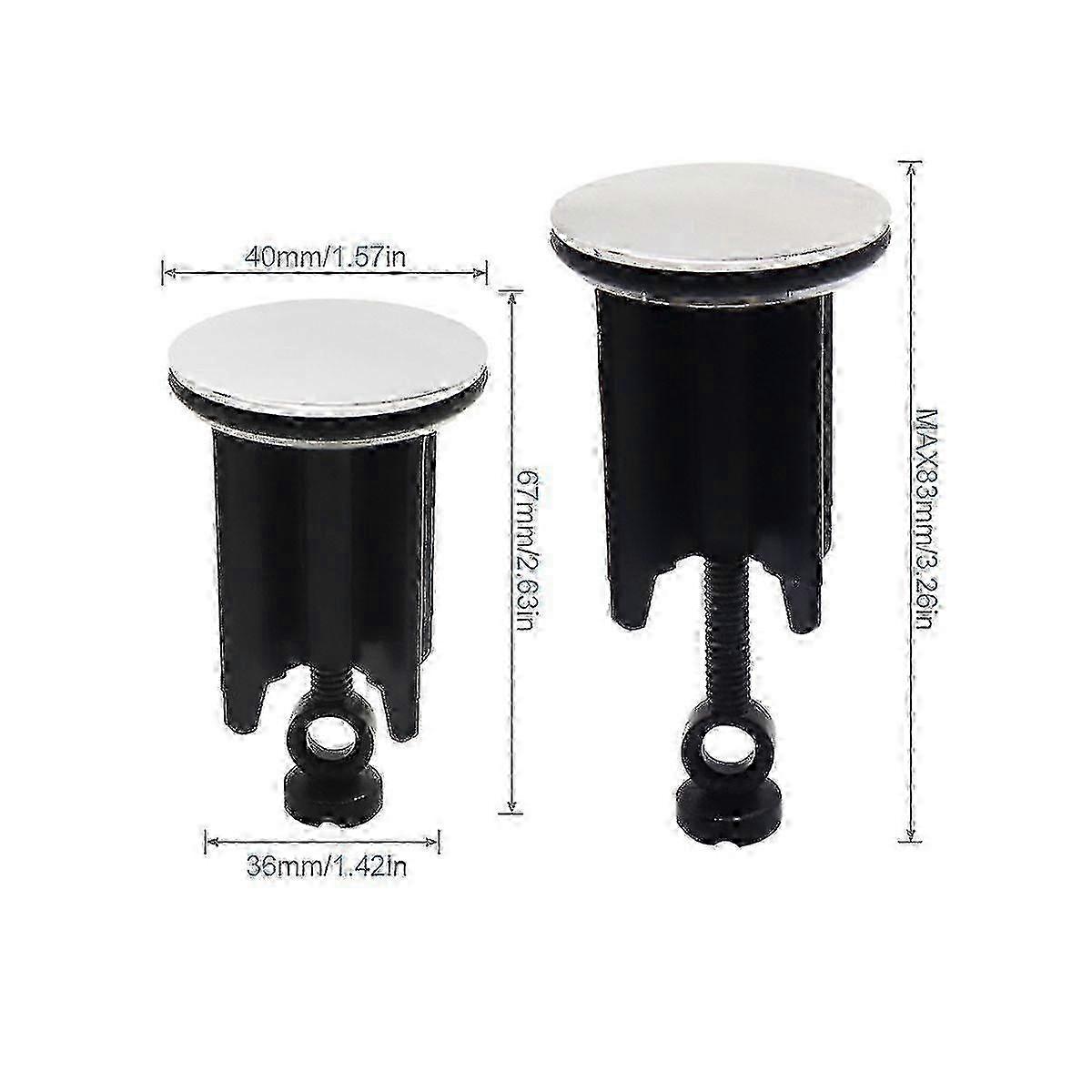 2025 Universal Sink Plug, Bathroom Basin Sink Plug Replacement Drain Pop-up Plug Height Adjustable Bathroom Plugs Chumian--F