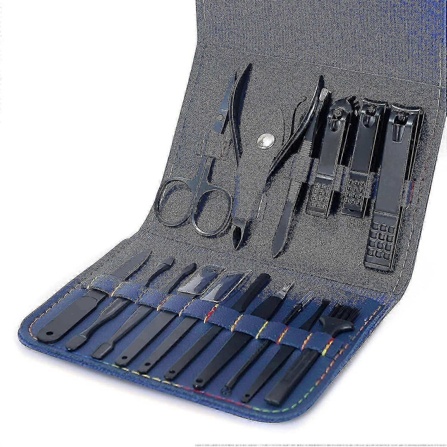 Maniküre Pediküre Set Nagelpflege Kit -Edelstahl Sharp Nail Clipper Kompatibel mit Männern oder Frauen Fingernagel und eingewachsenen Zehennagel, Witz