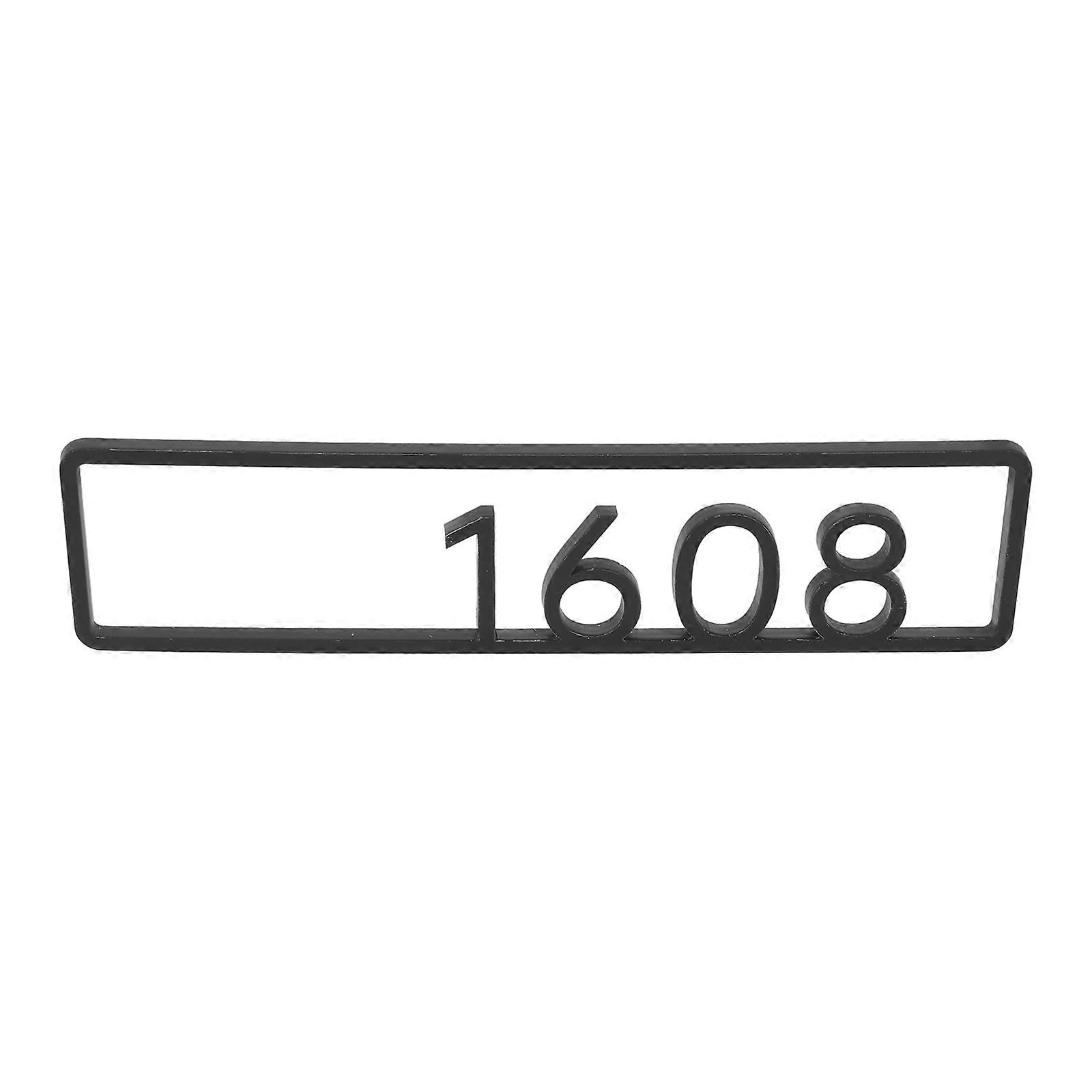 Modern Black Acrylic House Numbers for Door with Sleek Style and Durable Finish 3.5 Inches