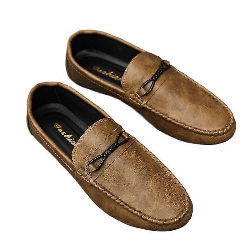 2024 summer new loafers men Korean version slip on lazy breathable driving mens