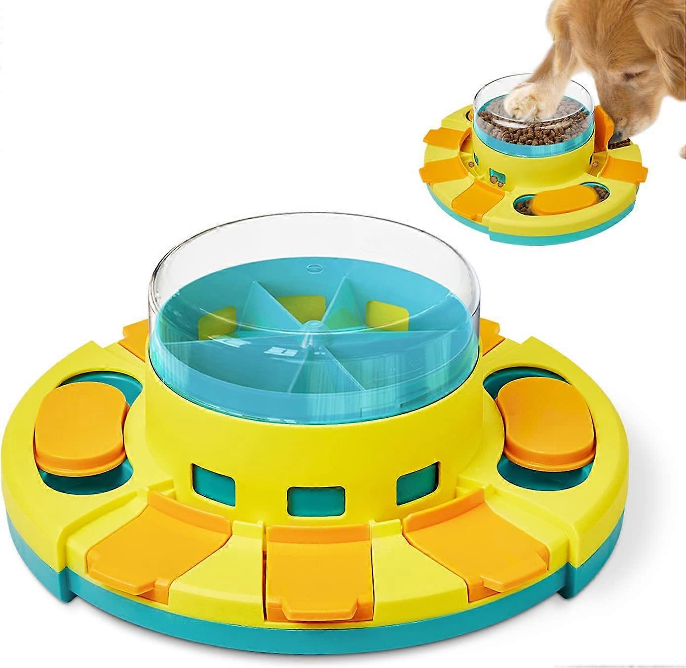 Dog puzzle toy 2 layers, slow feeder, dog food feeding toy