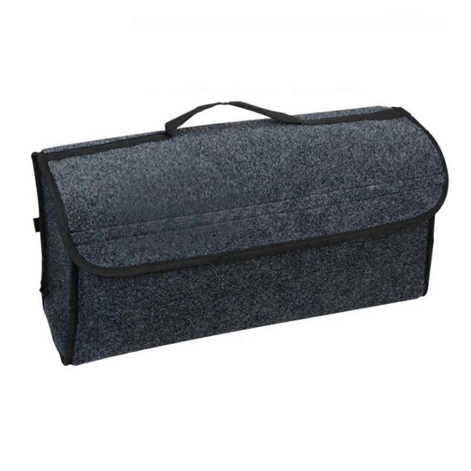 Car Storage Bag Foldable Soft Felt Trunk Organizer Box 49x16x24cm Travel Essentials Tidy Container Style1