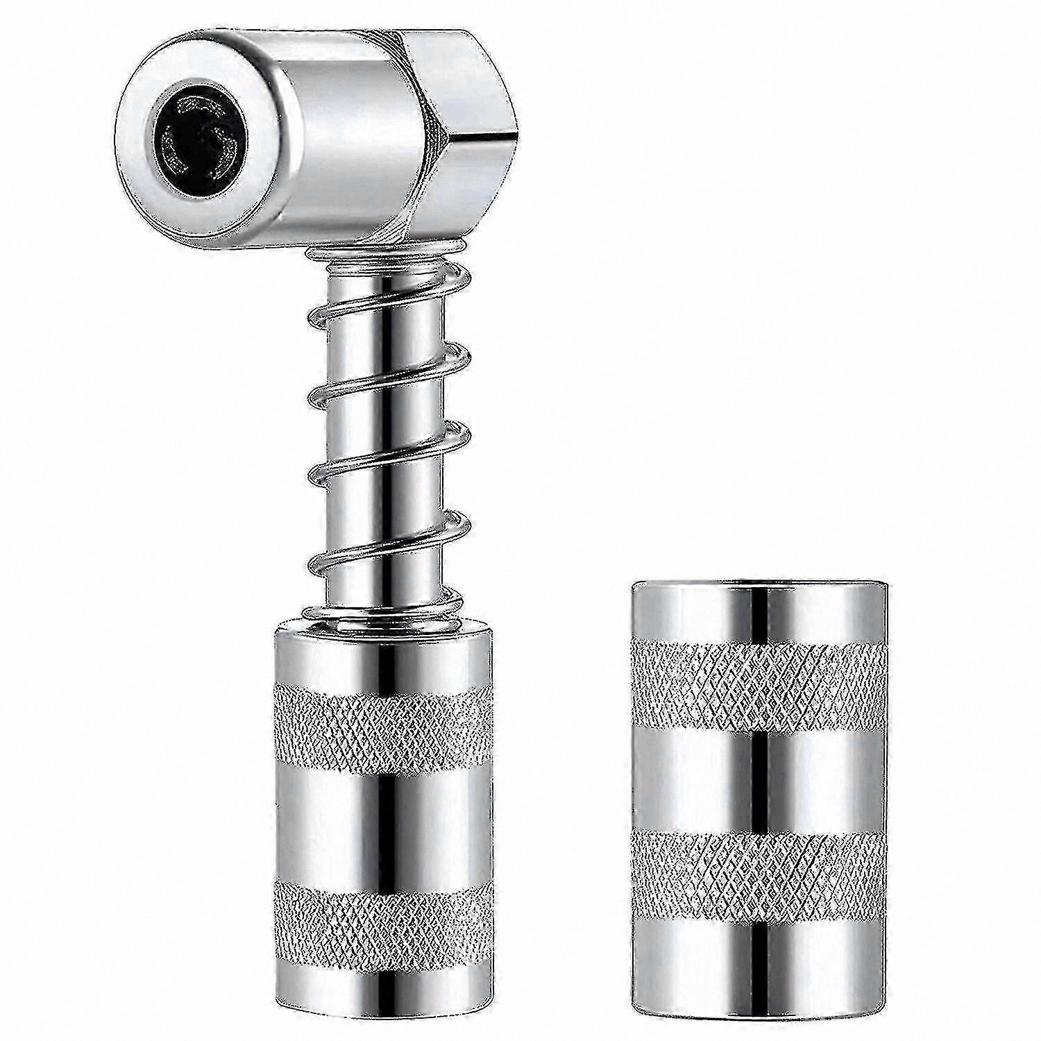 90 Degree Grease Coupler Adapter with Sleeve and 3 Jaw Angle Accessory for Grease Nozzle Connection