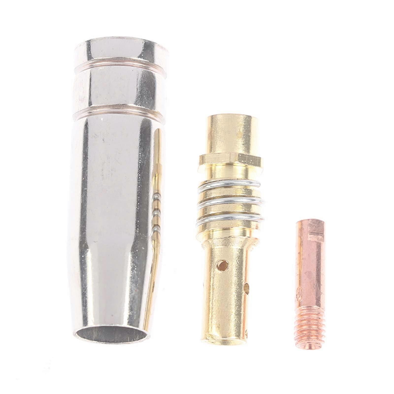 Binzel 15AK Plasma Welder Nozzles Set 3-Piece 0.8mm 1mm 1.2mm Compatible with MIG Welding Machines