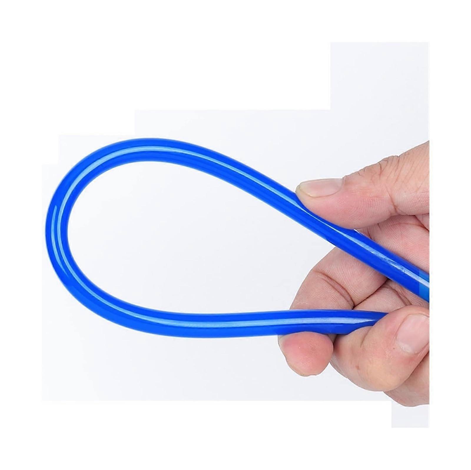 Silicone Hose, 5 Meter Pneumatic Pipe Air Hoses Component Pneumatic Air Hose Pipe Air Line Hose for Compressor (Blue, 12 x 8 mm)
