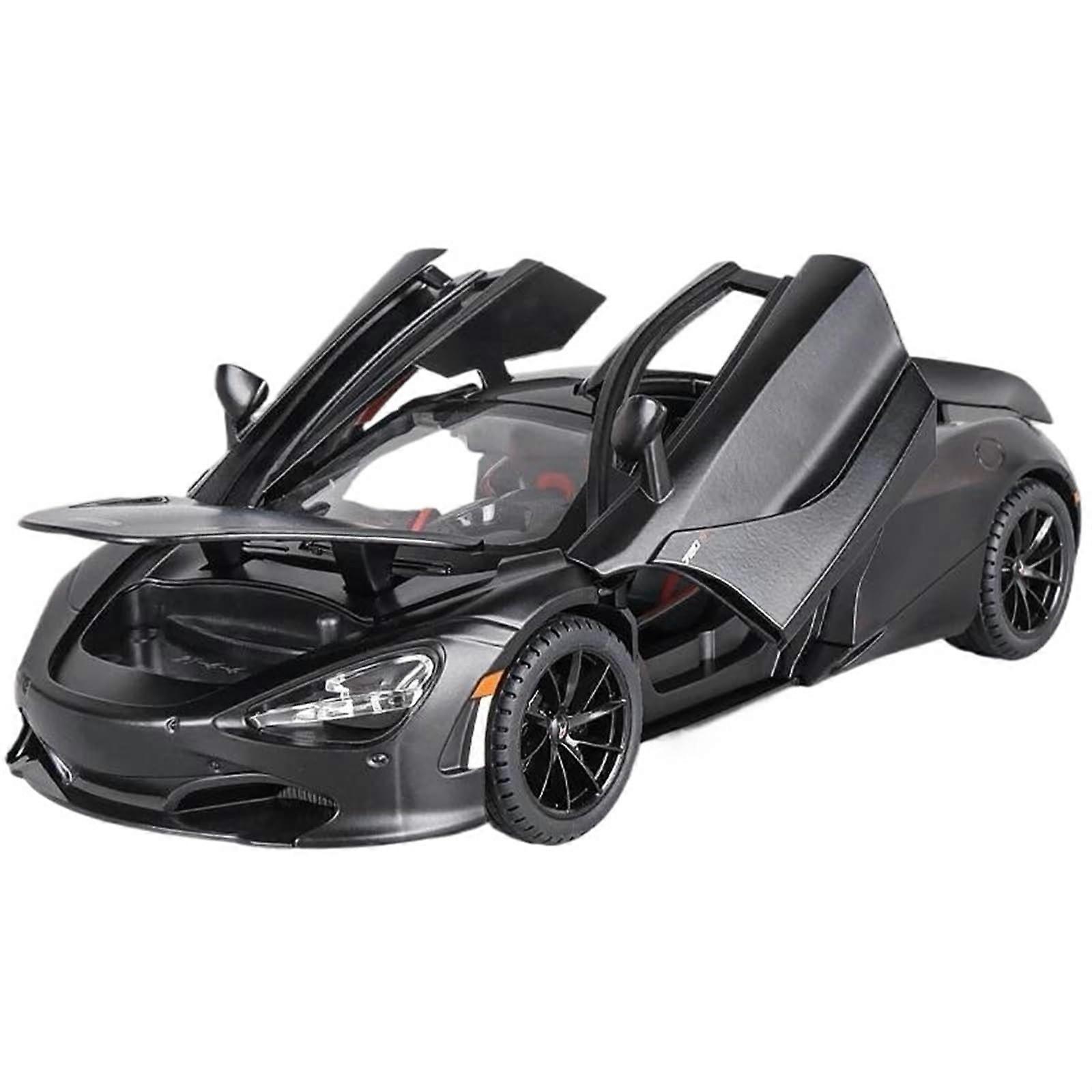 Scale Car 1:24 for McLaren 720S Alloy Sports Car Model DieCast Metal Racing Car Model with Sound and Light Model Vehicle for Collecting (Color: B)