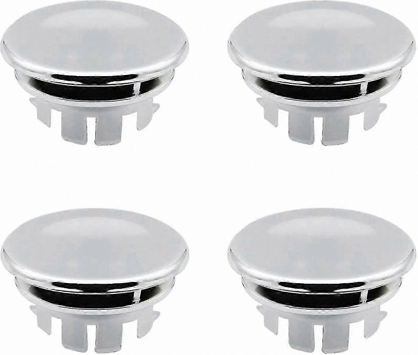4-Pack Sink Overflow Cover Stoppers for Round Hole Bathroom and Kitchen Sinks Replacement Insert Fittings