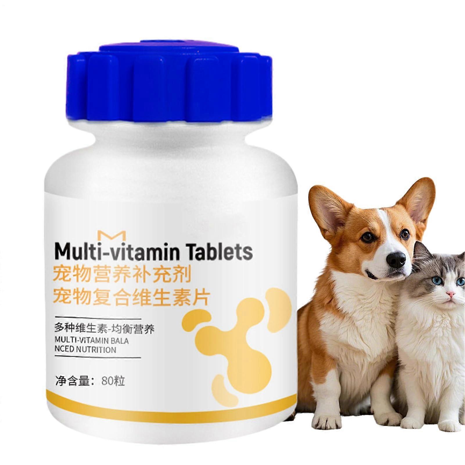Dog Supplements 180Count Cat Dog Health Supplement Chewable Tablets Skin Coat Shedding Control Health Products for Pet Puppy Kitten