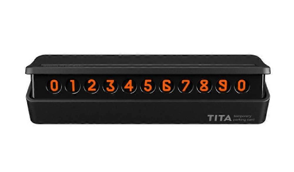 Universal Car Parking Card Stop Sign Telephone Number Card Plate Hidden Design for car