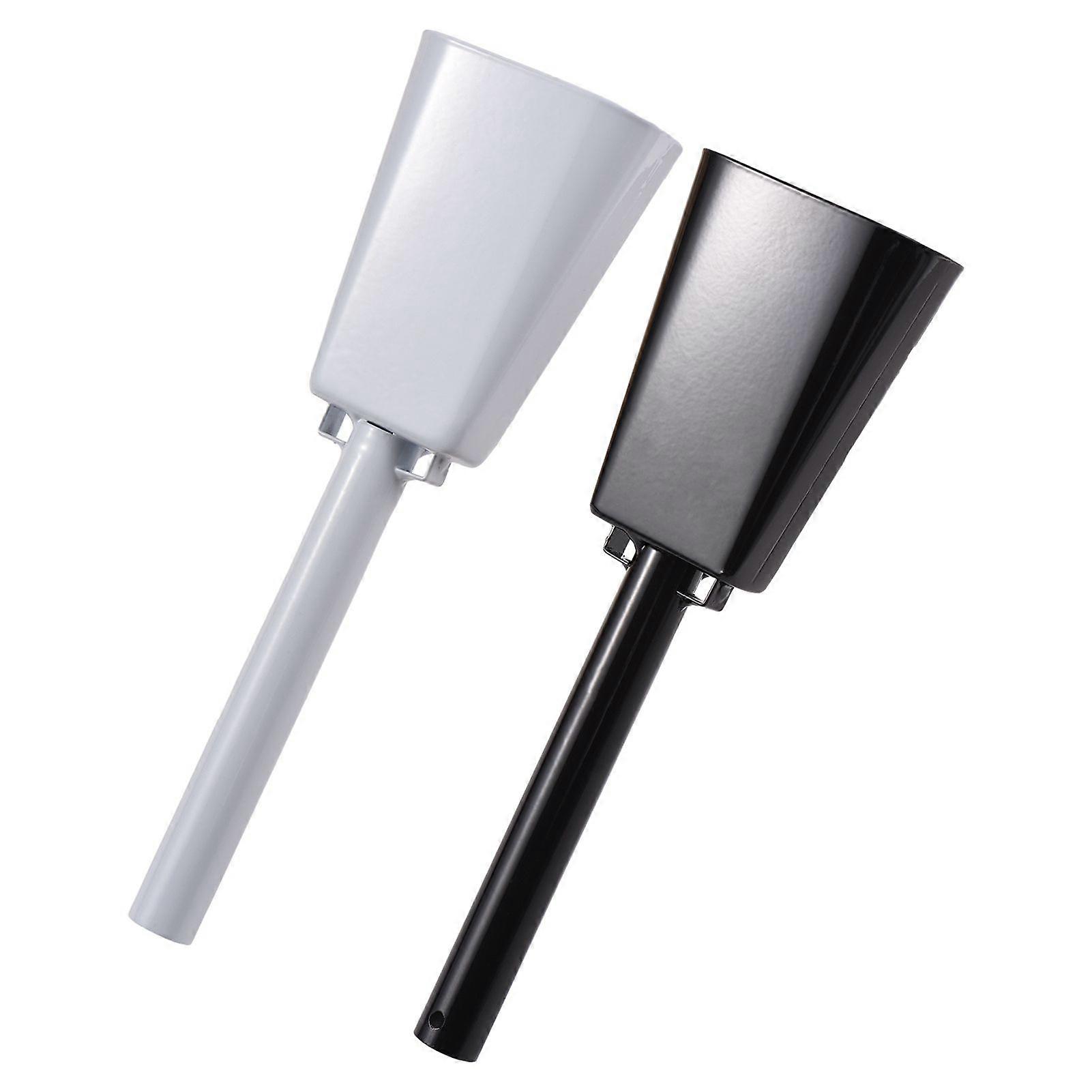 2 Pack Cowbell with Handle Noise Makers for Sporting Football Games Ranch Sports Events Party Concert 10 Inch Cow Bell Percussion Musical Instrument I
