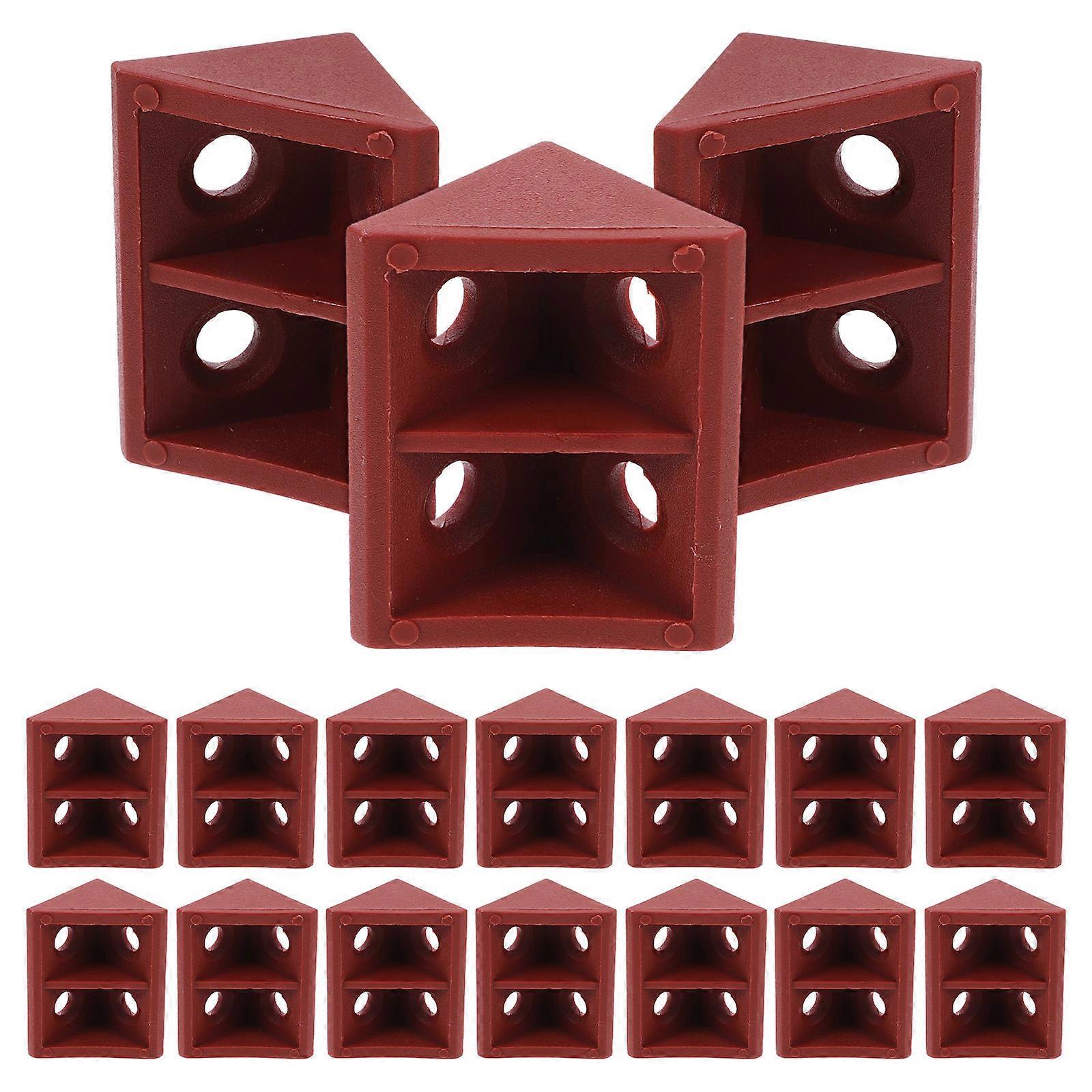 Furniture Angle Brace Plastic Corner Braces for Shelf 20Pcs Durable Support Brackets