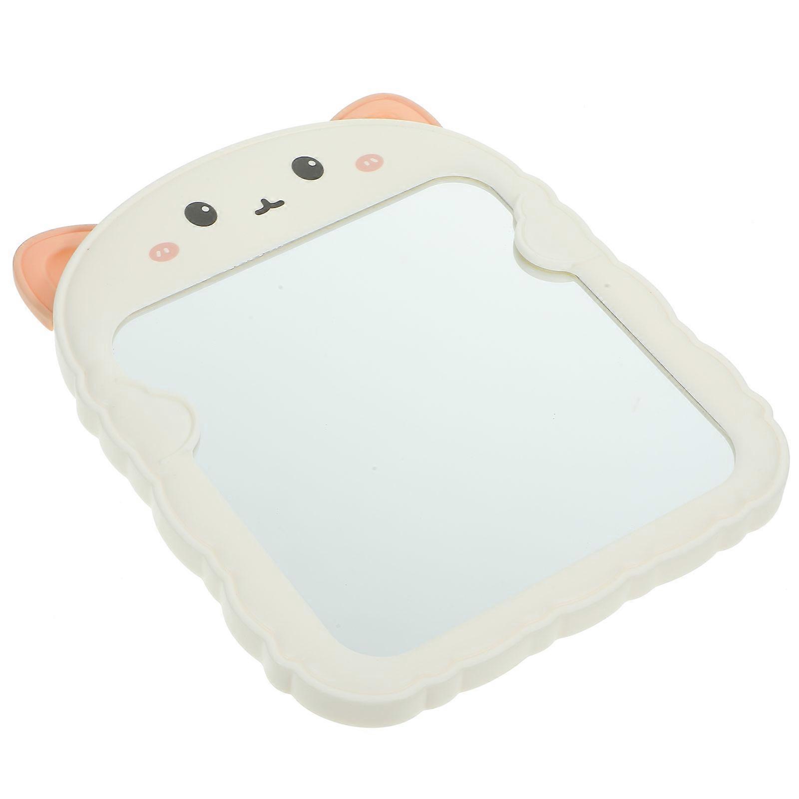 Portable Foldable Cat Ear Tabletop Makeup Mirror for Women – Stable Base Cosmetic Vanity Mirror for Daily Routine