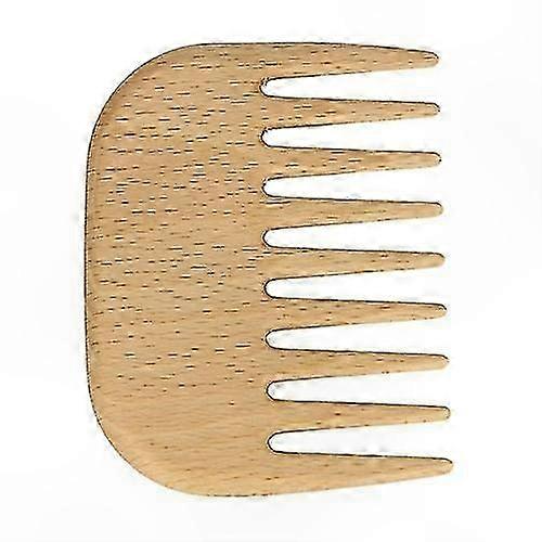 مشط شعر خشبي طبيعي للشعر المجعد - وحدة واحدة