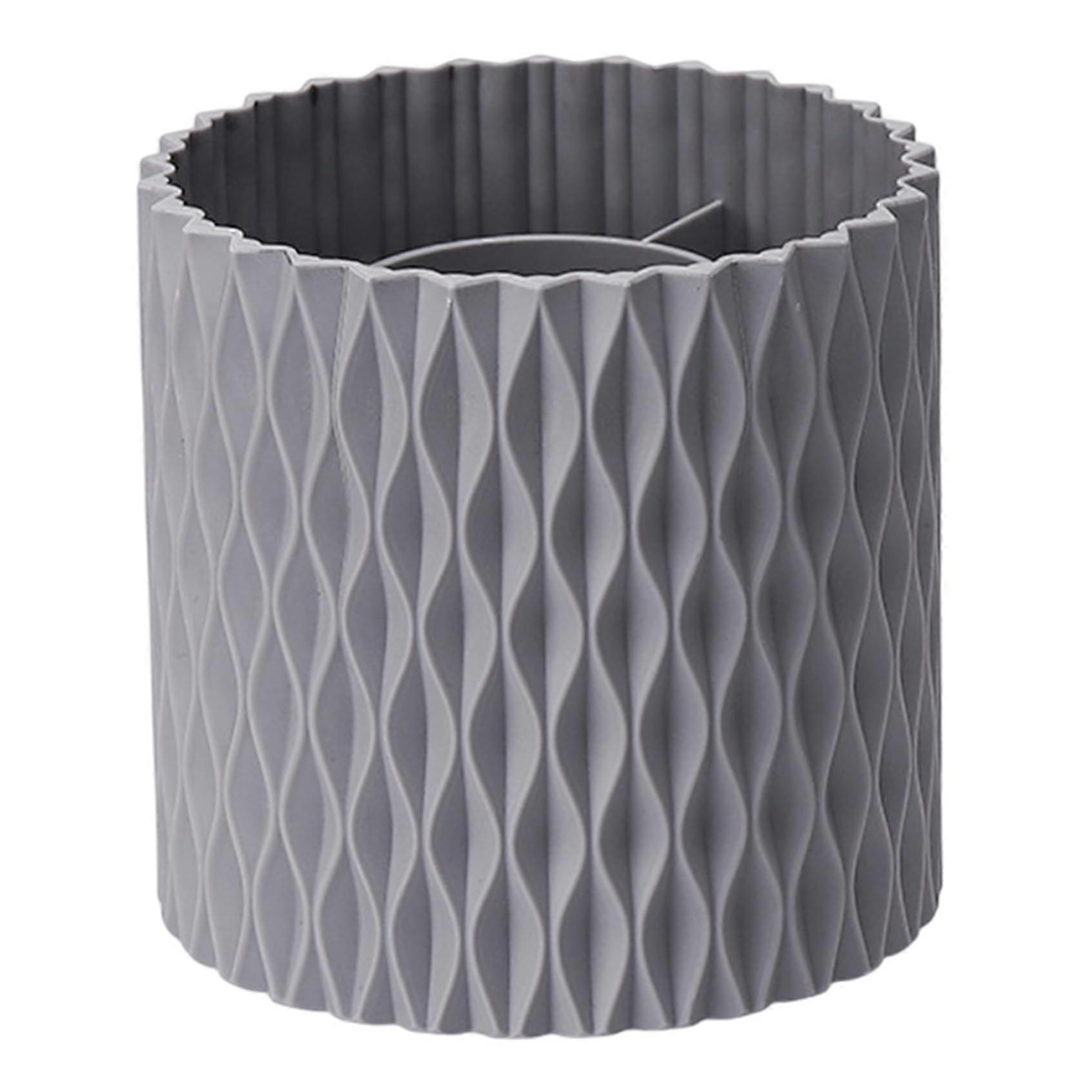 Rotating Makeup Brush Holder 360° Rotating Cosmetic Brushes LargeCapacity Brushes Organizer Rotating Pen Holder for Desk Vanity Grey Ref: 9880