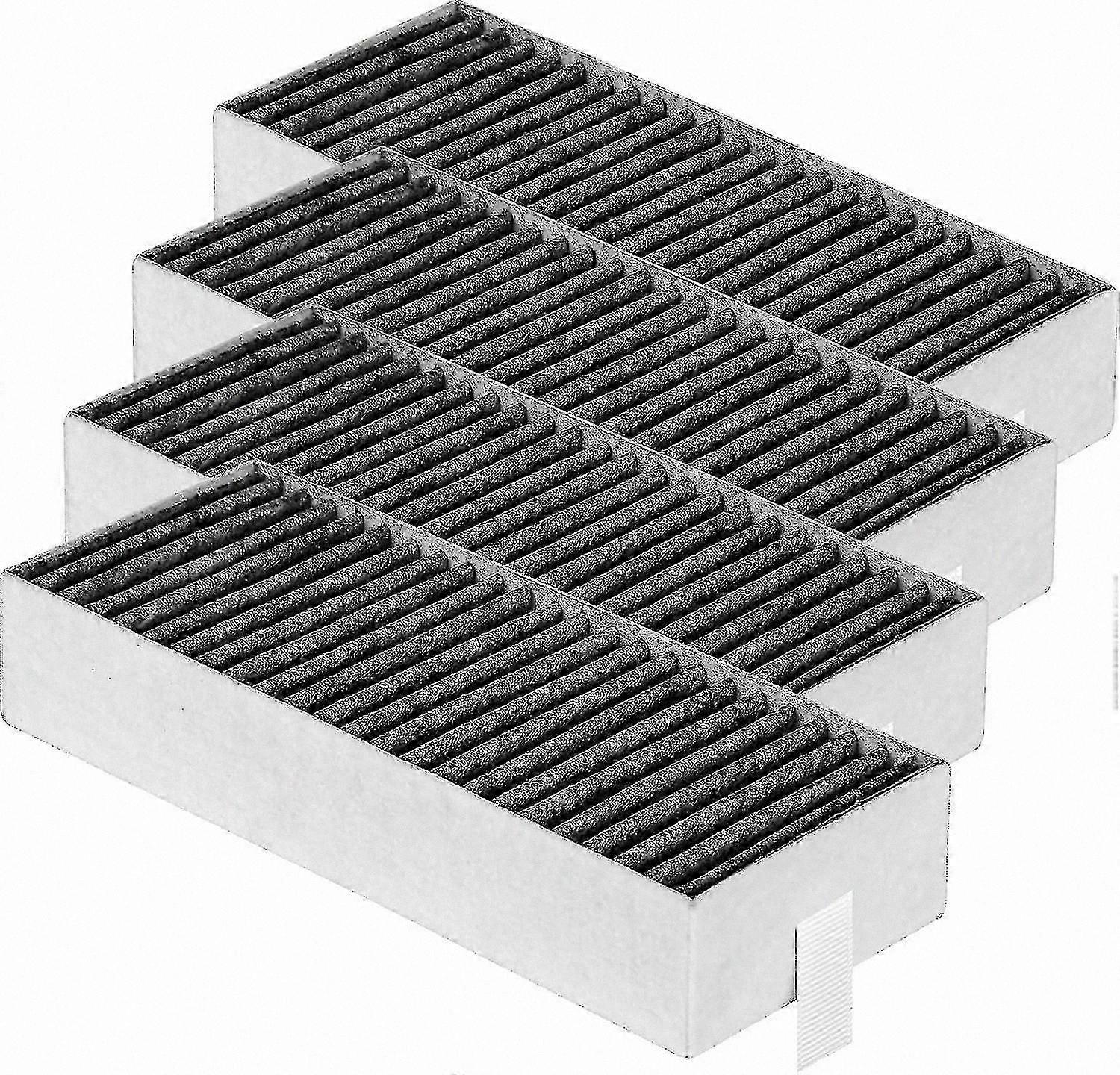 4-Pack Replacement Activated Carbon Filters for Range Hoods Compatible with Multiple Models