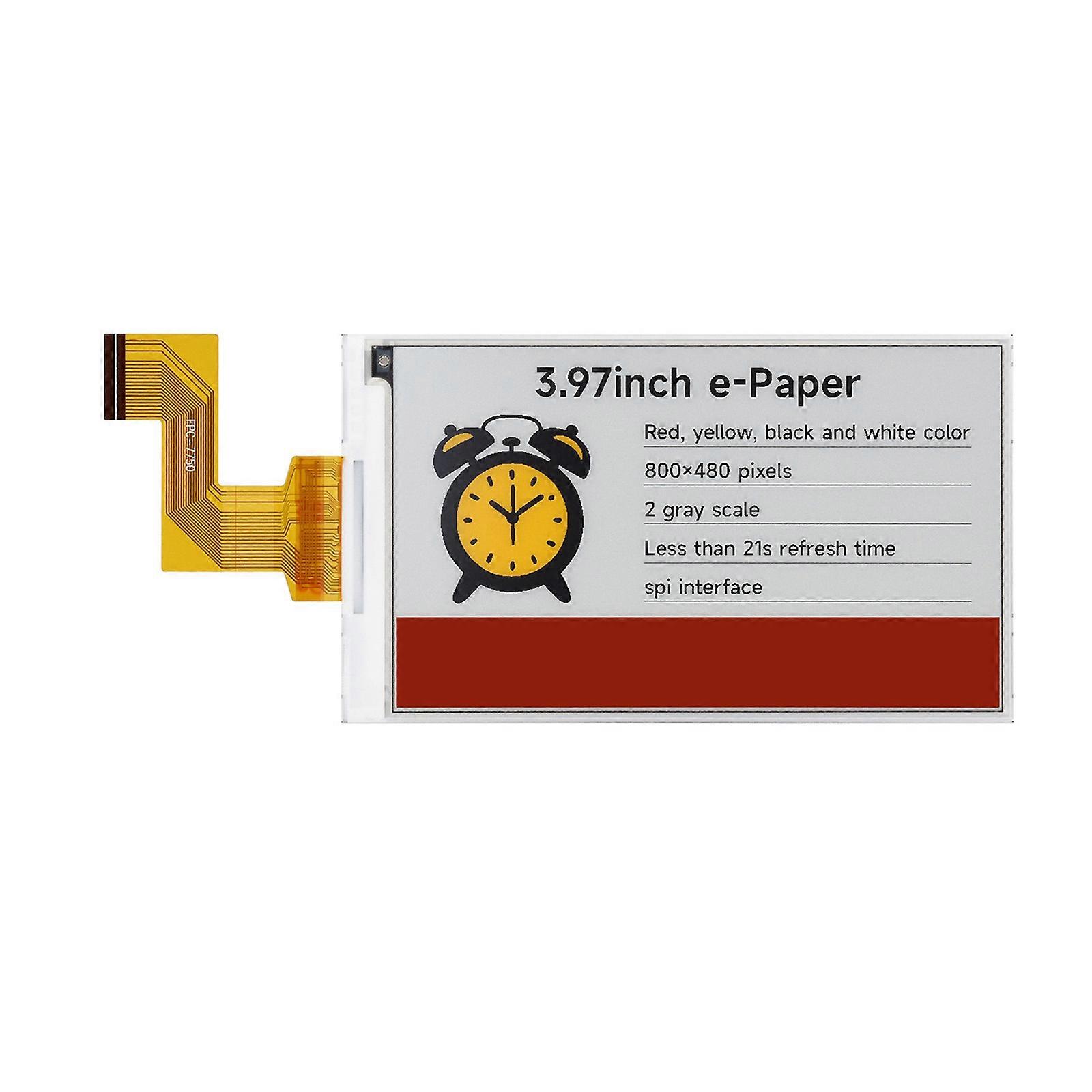Energy Efficient 3.97inch Electronic Paper Display Module Advanced Communication For Embeddedly Systems And Shelf Label Multicolor