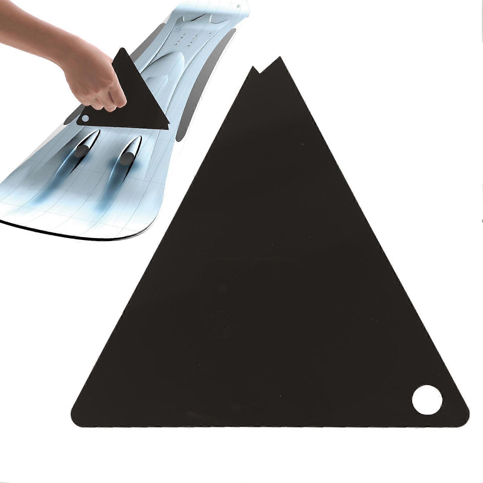 Snowboard Wax Scraper, Acrylic Triangle With Corner Notch, Removes Excess Cooled Wax And Cleans Edges, Pack Of 1