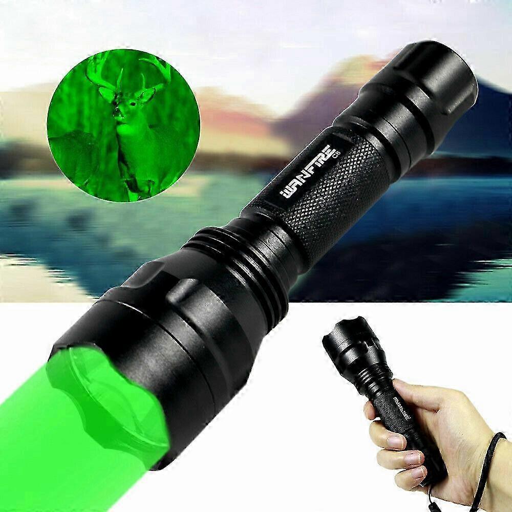 Hunting Flashlight LED Green Light Coyote Hog Pig Varmint Predator Night Fishing