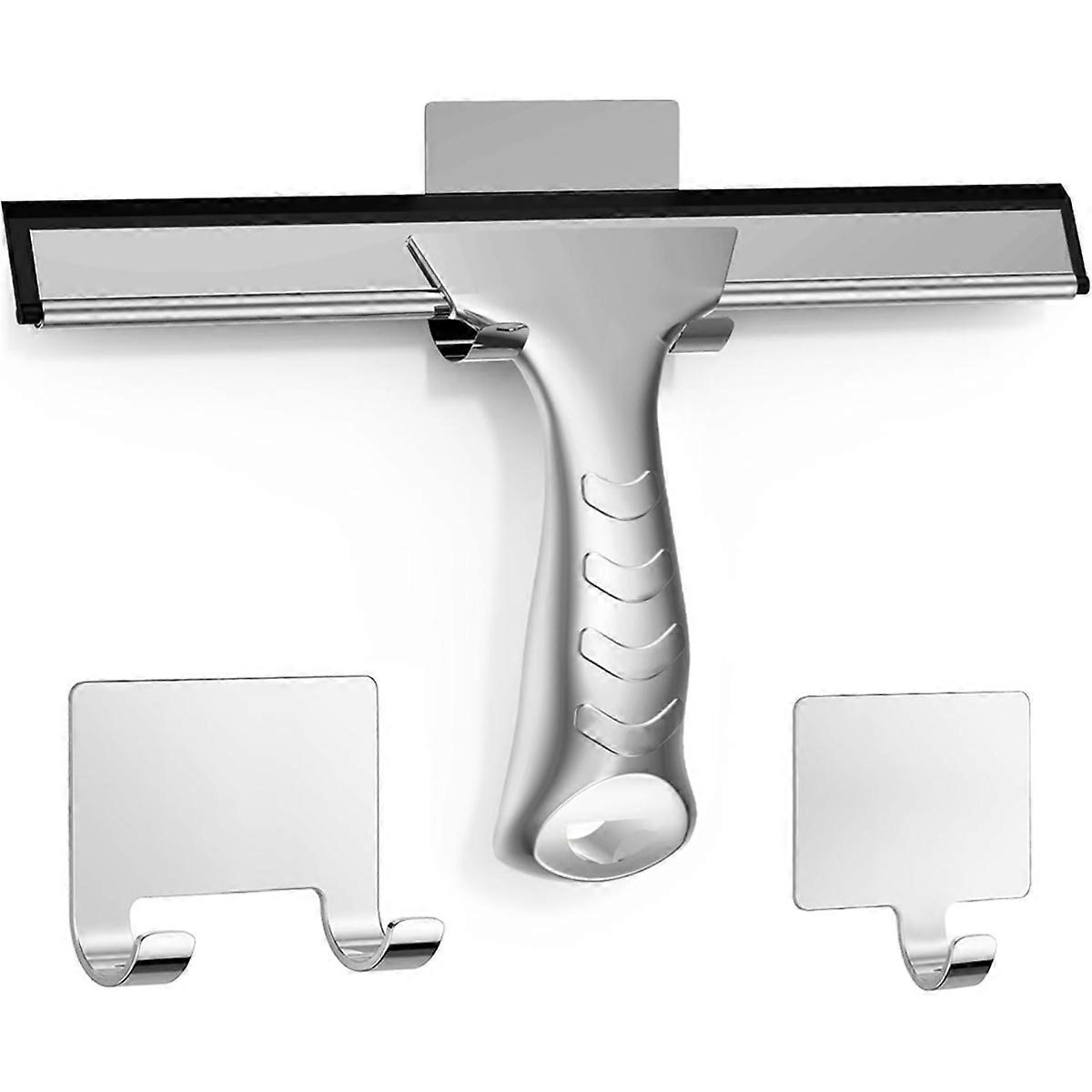 All-Purpose Stainless Steel Shower Squeegee for Glass Doors Squeegee for Bathroom Cleaner Tool Household Window Mirror