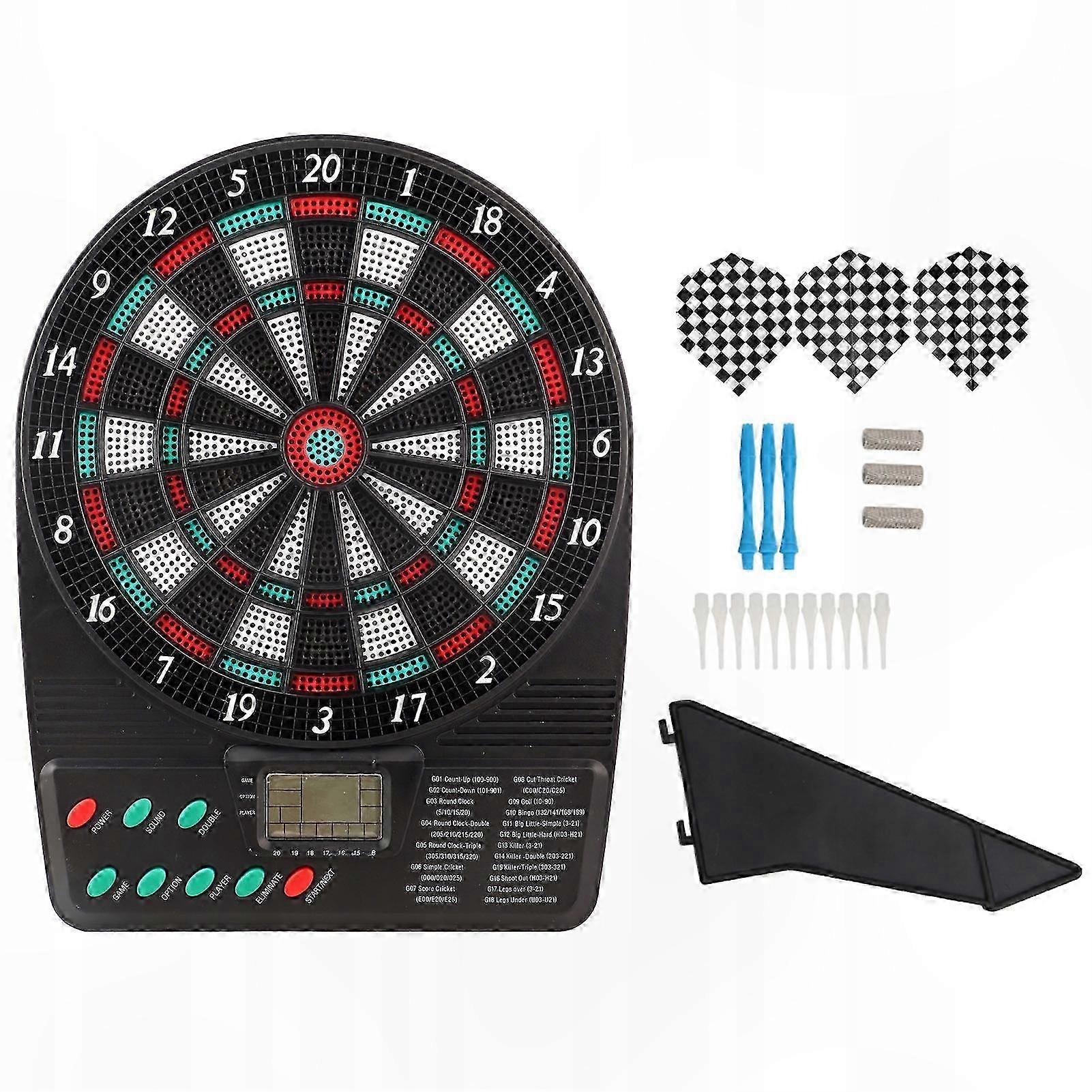 LED Scoring Dartboard Game Set - Electronic Darts for Professional Play