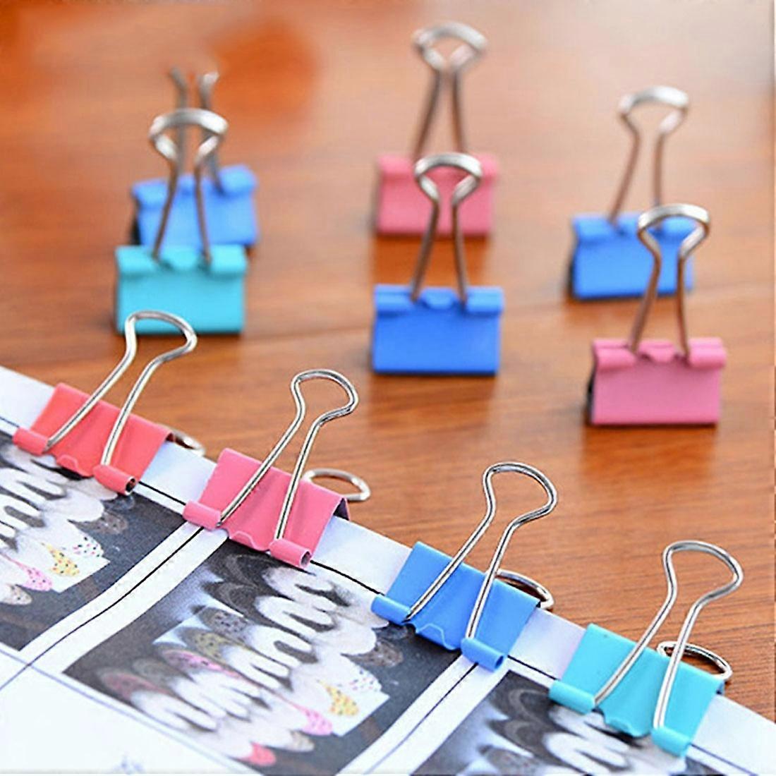 24pcs/Box Metal Colored Small Clips