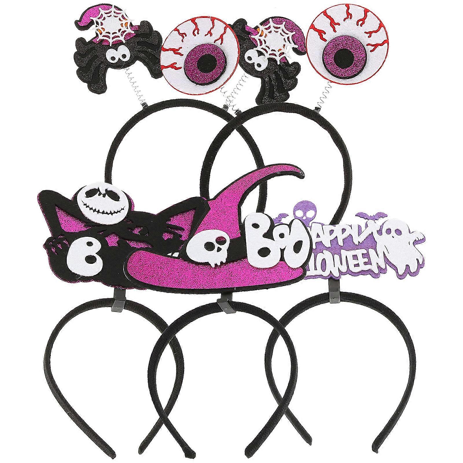5Pcs Halloween Headbands For Children And Adults Decorative Accessories Suitable For Family Gatherings With Unique Design