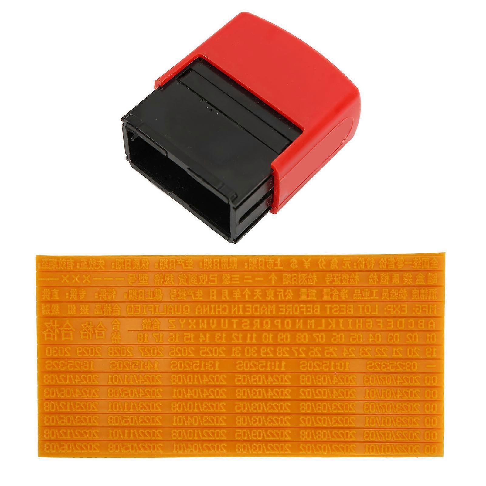 Date Stamper 46ml Fast Dry Clear Ink ABS 0.15in Font DIY
