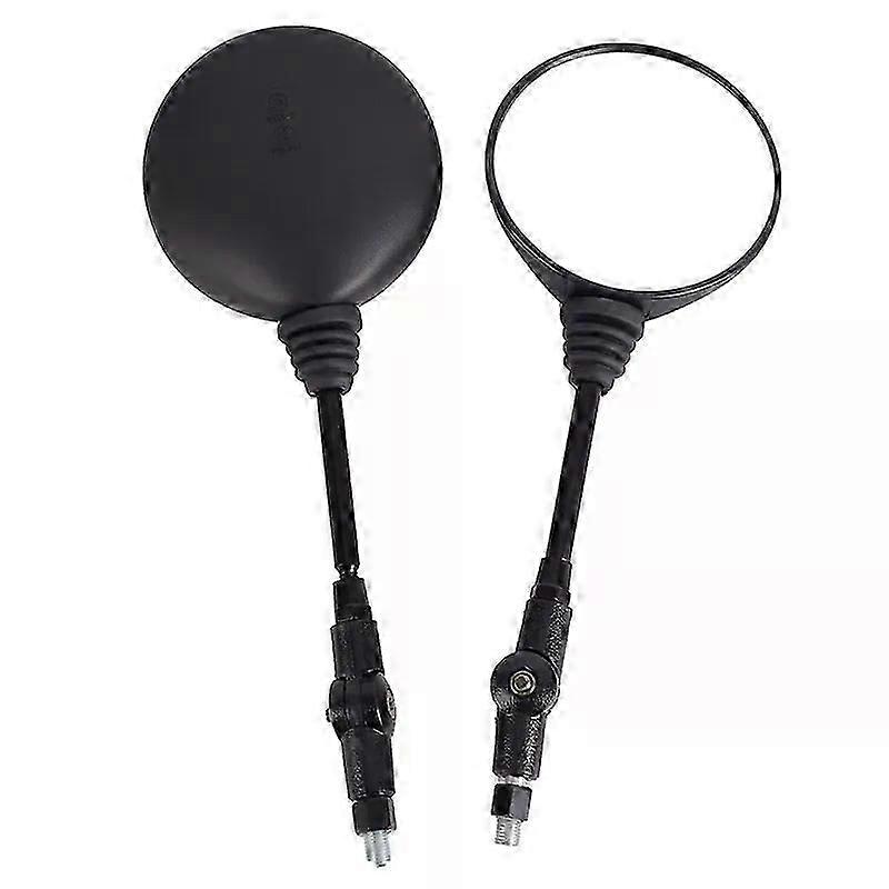 1 Pair black Anti-fall Folding Round Motorcycle Mirror motorbike Side Mirrors Rearview Mirror 10mm Suitable for  KTM Bike Rearview Mirror