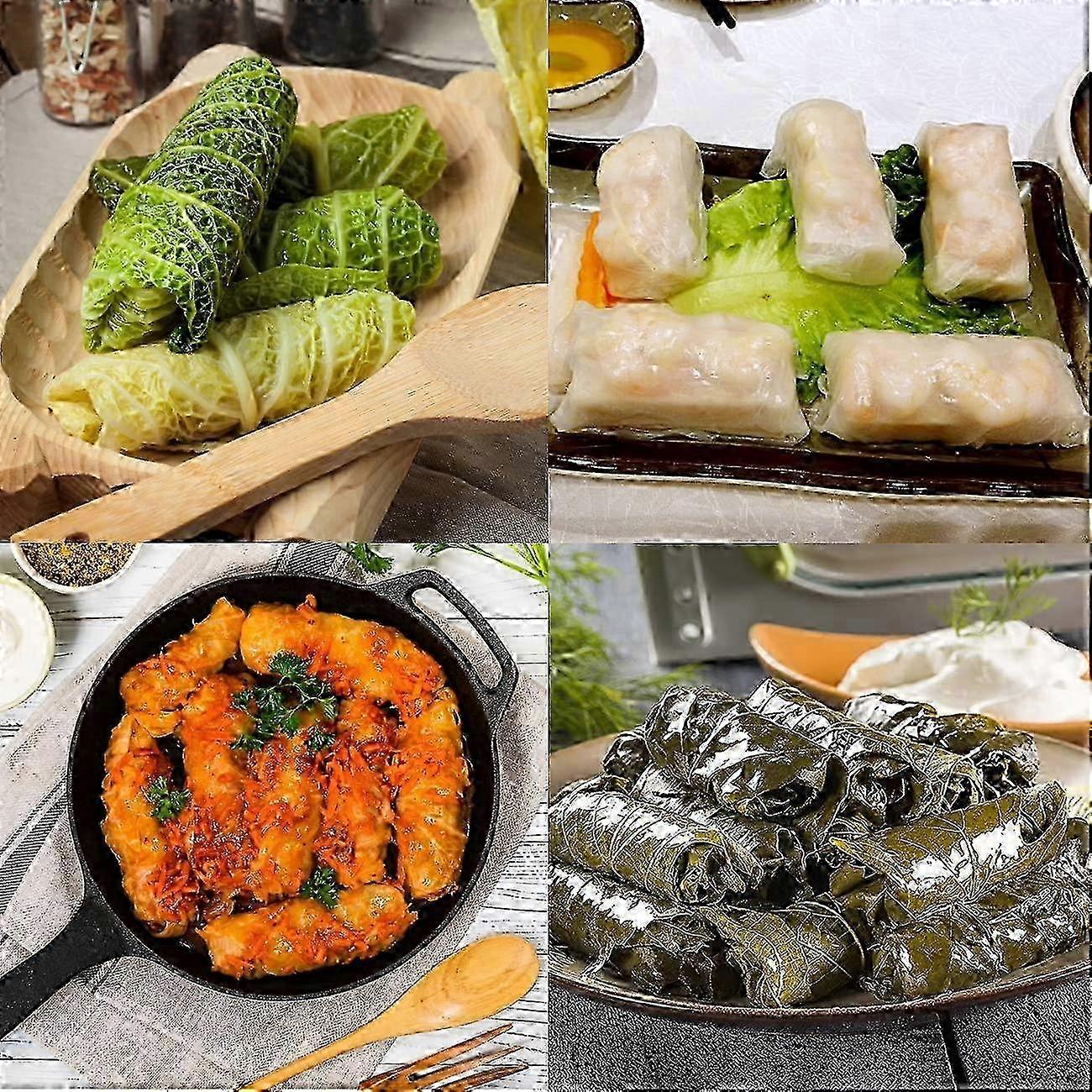 Vegetable Meat Roller 2PCS Multi-Functional Vegetable Meat Rolling Tool Meat Rolling Tool Leaf Roll Maker Picnic