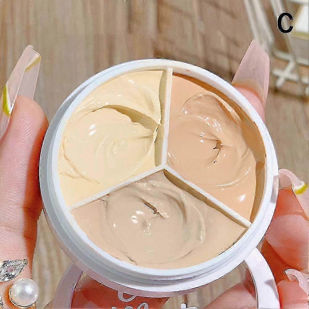 3 Colors Concealer Palette Eyeshadow Base Palette Matte Contour Concealer