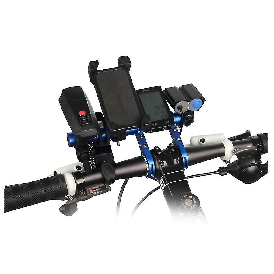 Bicycle Handlebar Bicycle Mounting Extension Pole Camera Light Clip Code Table Bracket Bracket [blue]