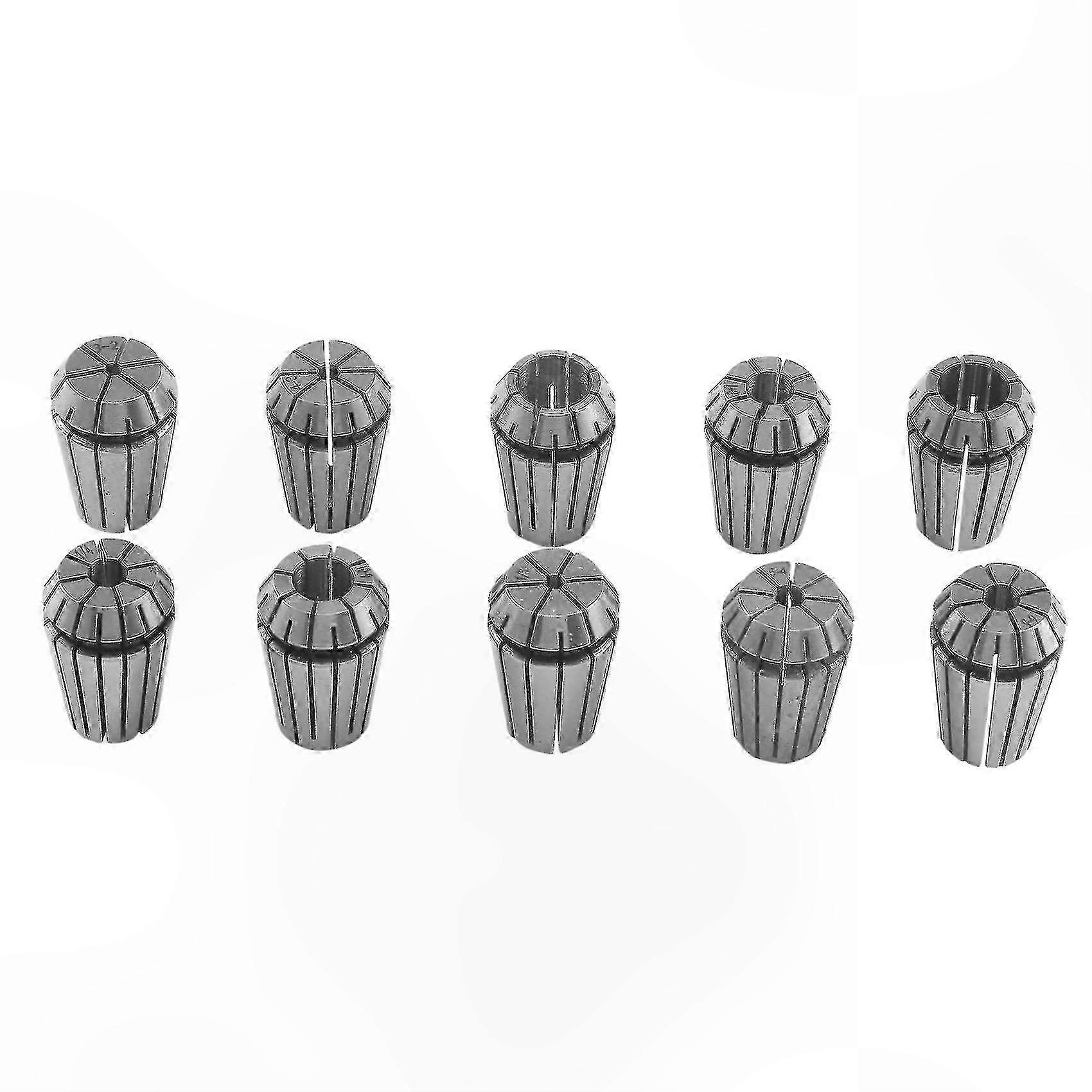 10-Piece ER20 Collet Set for Lathe Tools