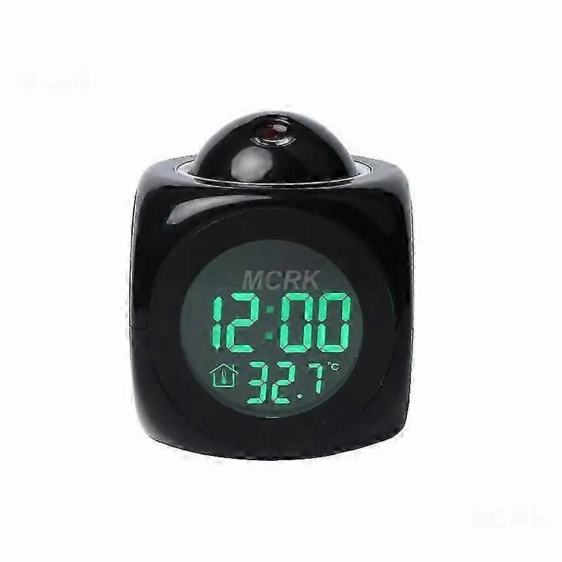 2025 Voice Talking Temperature LED Wall Ceiling Clock Projection Multi-function Projection Alarm Clock Digital Home