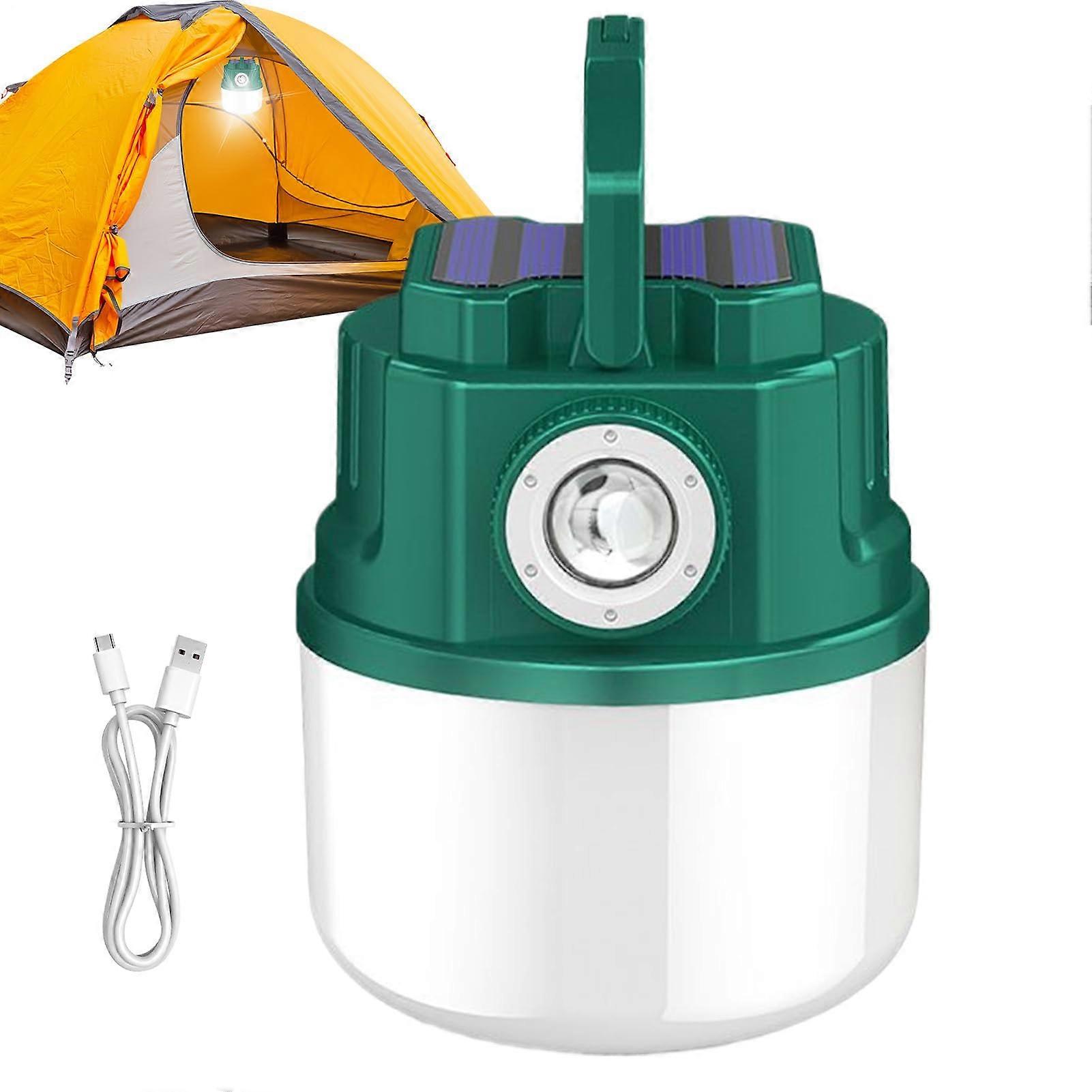 Hand Solar Power Lantern | Waterproof Rechargeable Tent Light for Camping, Portable Solar Lamp for Home and Garden Use