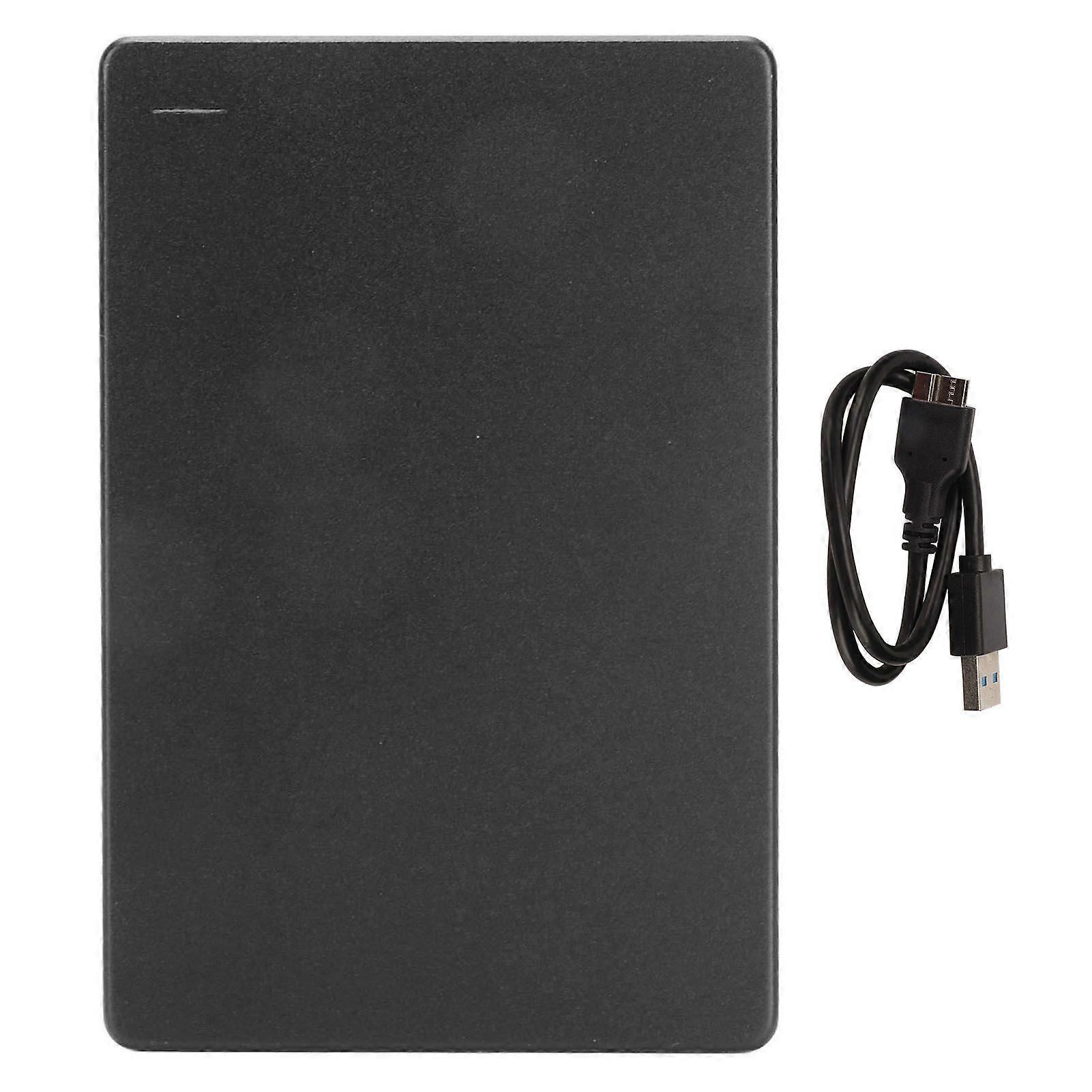 2.5in External Hard Drive Portable USB3.0 5Gbps High Speed Ultra Slim Metal External Hard Drive for Win for OS Black 1TB