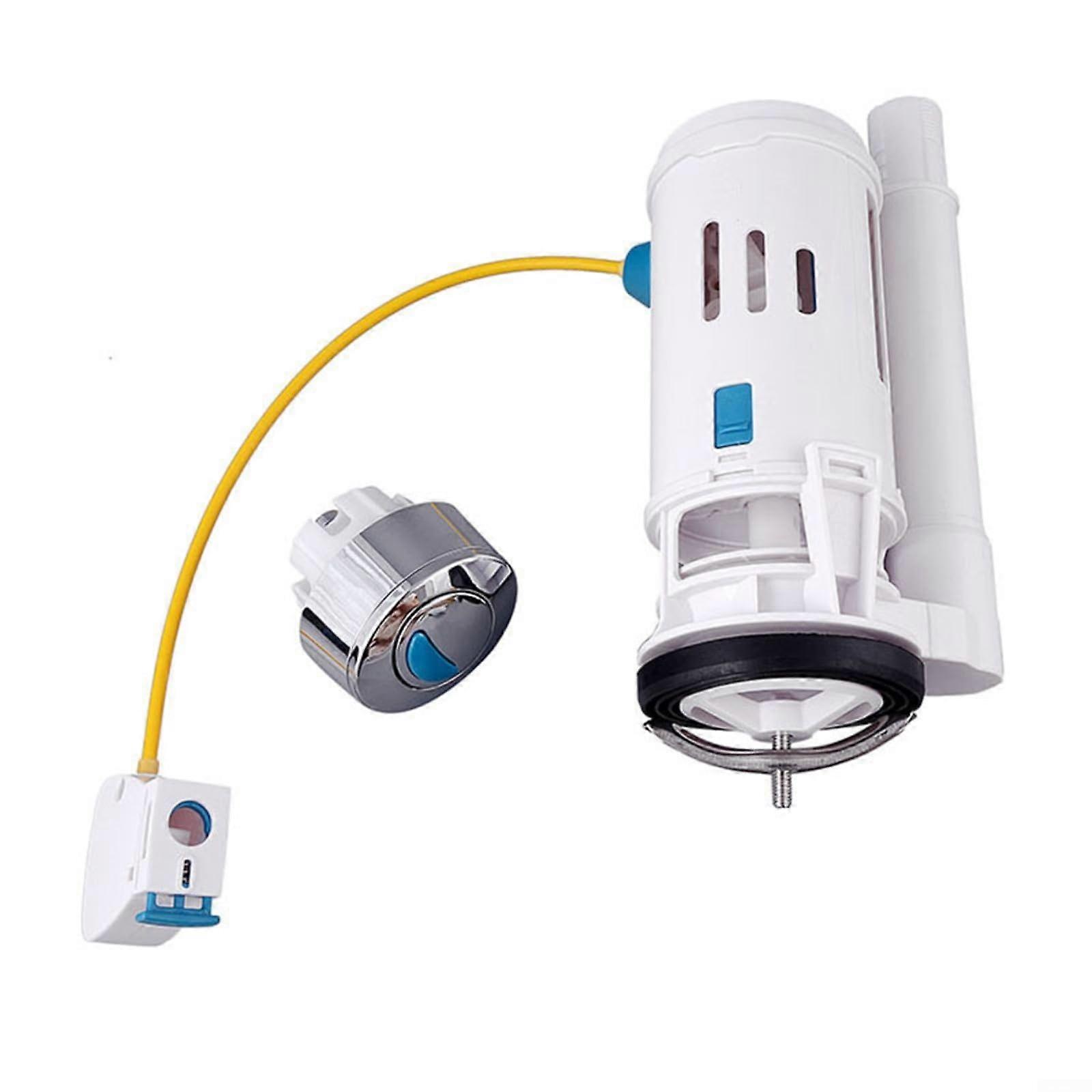 Toilet Flush Button Kit Adjustable Cistern Flush Parts With WireControlled Drain Valve 6.57.5cm Outlet For Bathroom Toilets