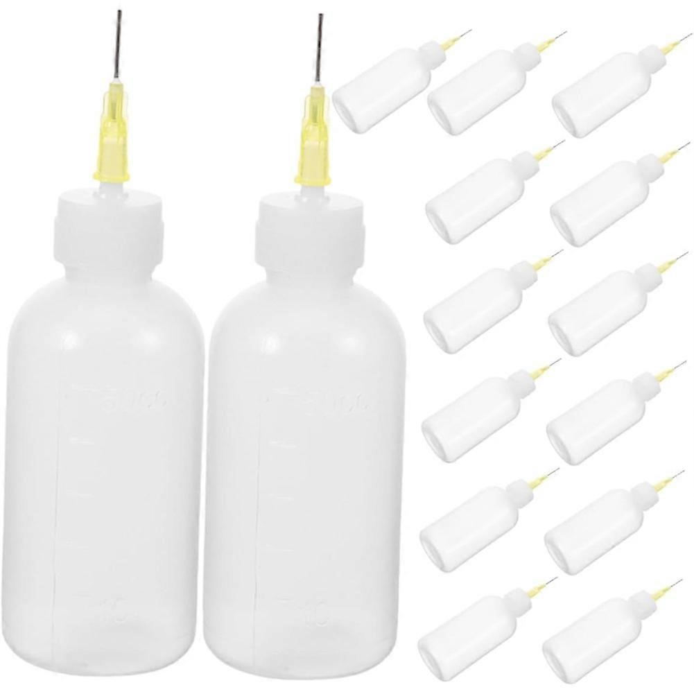 15pcs Pottery Applicator Bottles Tip Plastic Squeeze Bottles for Glaze Paint and DIY for Accurate Ap