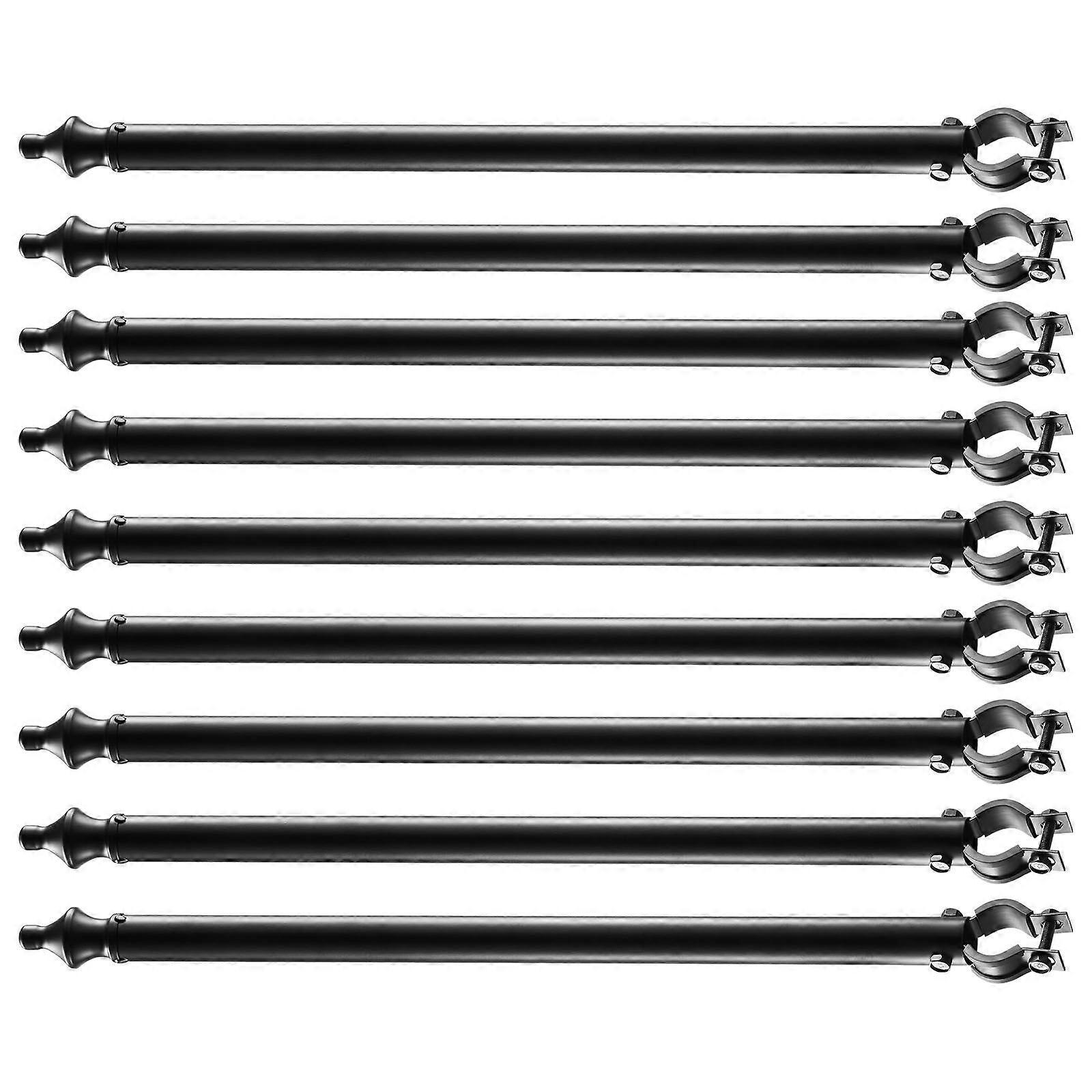 Chain Link Fence Extensions, 9 Packs 695 mm Extension Height, Galvanized Post Extender for 32 to 38 mm Top of Fence