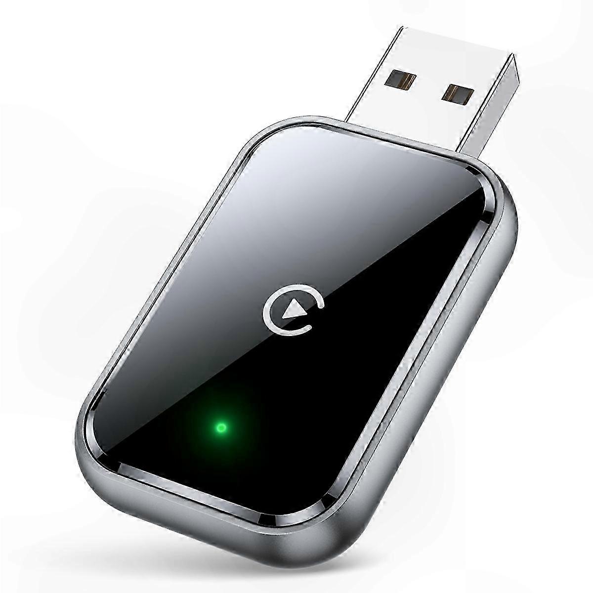 Wireless CarPlay Adapter - USB-C & Mini USB, Converts Wired to Wireless, Plug and Play Functionality